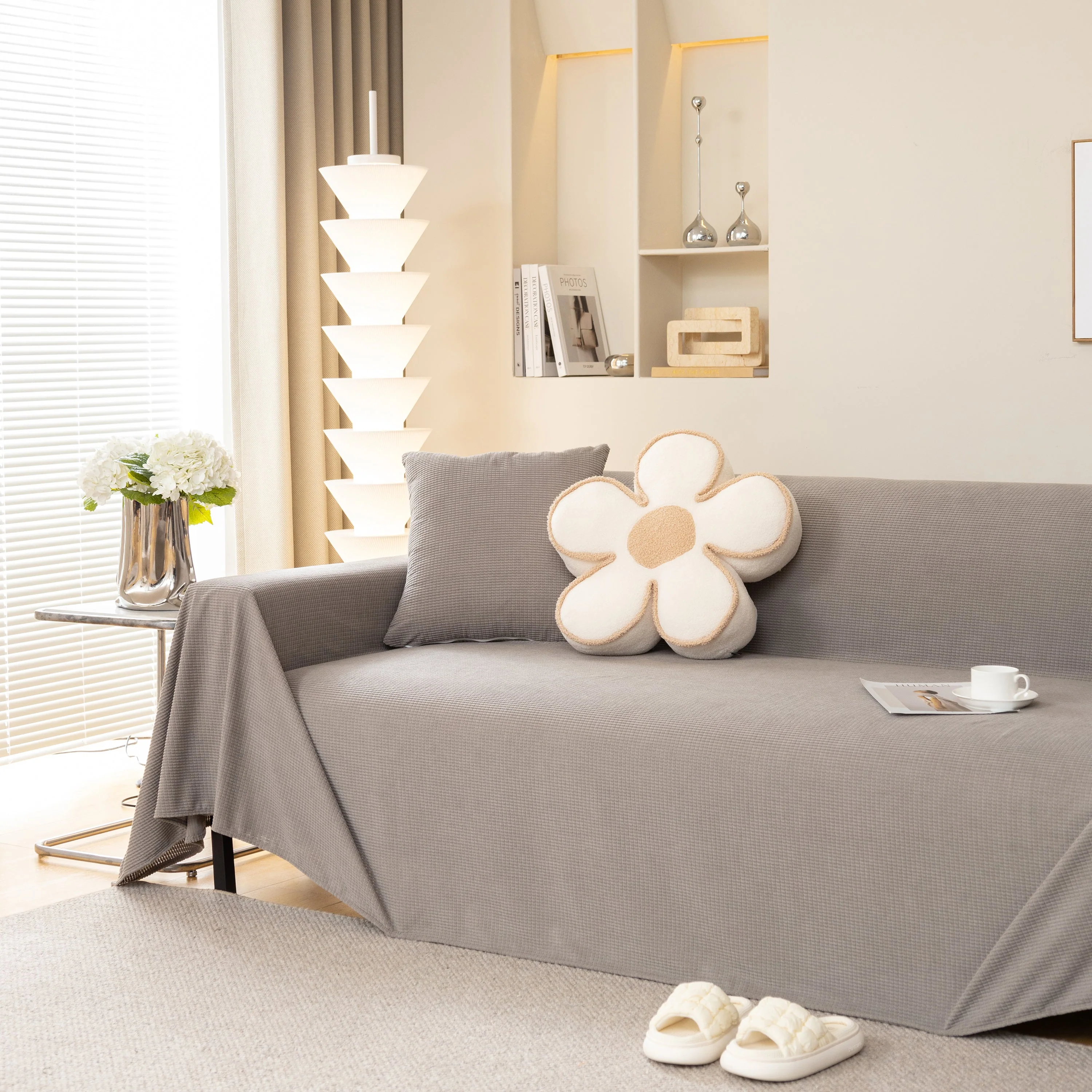 Waterproof Soft Cotton Plush Couch Cover Blanket, Extra Large Furniture Decoration Cover Sofa Slipcovers - Image 55