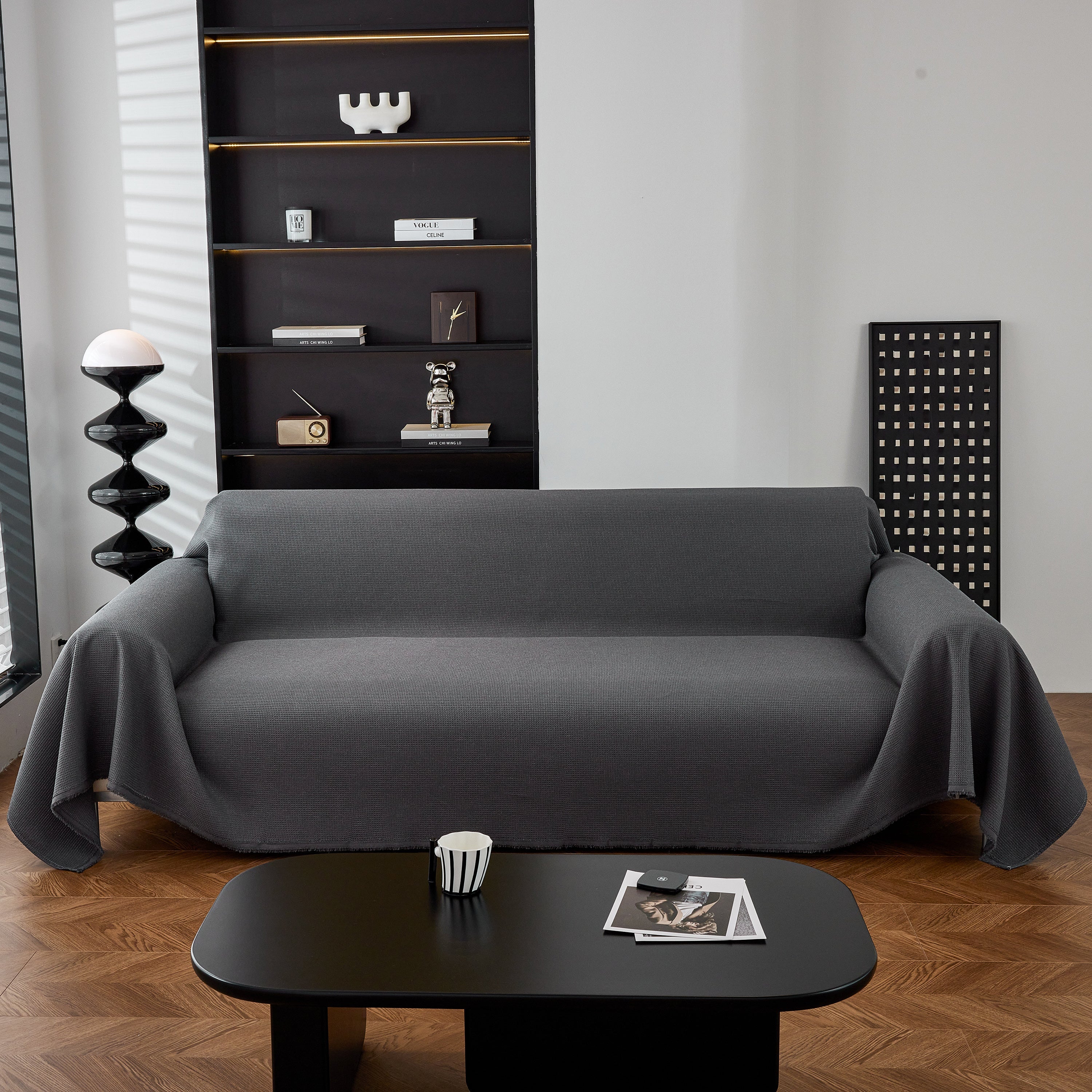 Waterproof Waffle Lattice Sofa Throw, Sofa Towel Cover for Couches, Simple Sofa Cover Blanket - Image 11