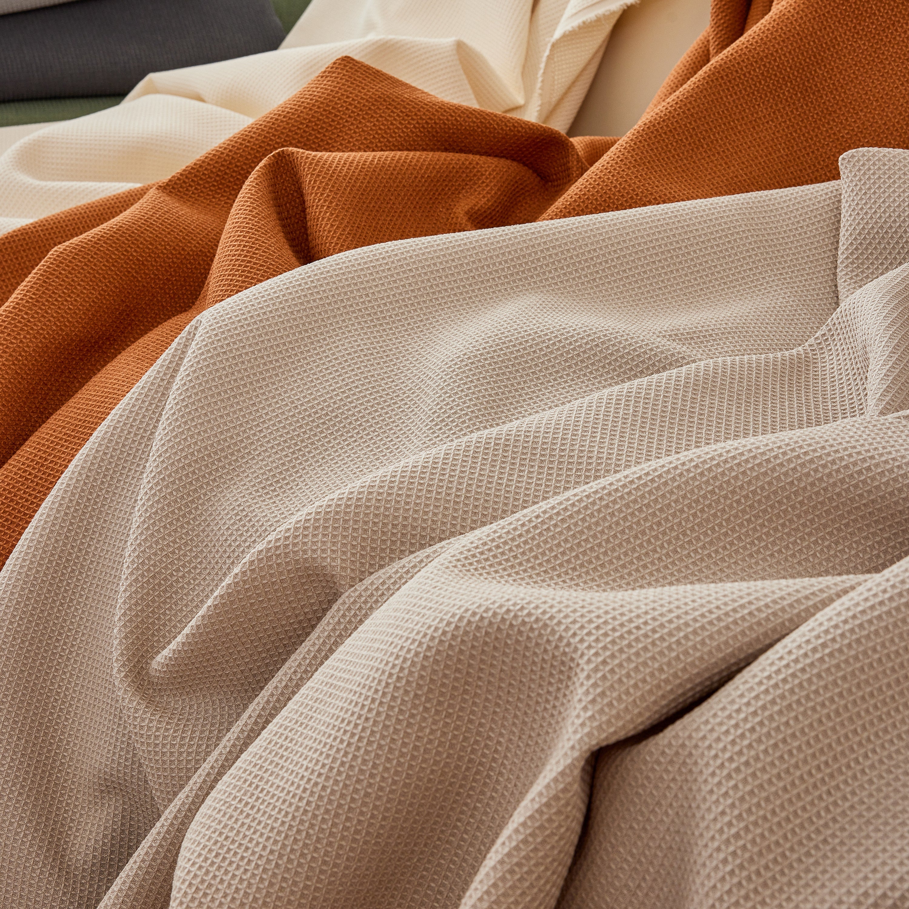 Waterproof Waffle Lattice Sofa Throw, Sofa Towel Cover for Couches, Simple Sofa Cover Blanket - Image 222