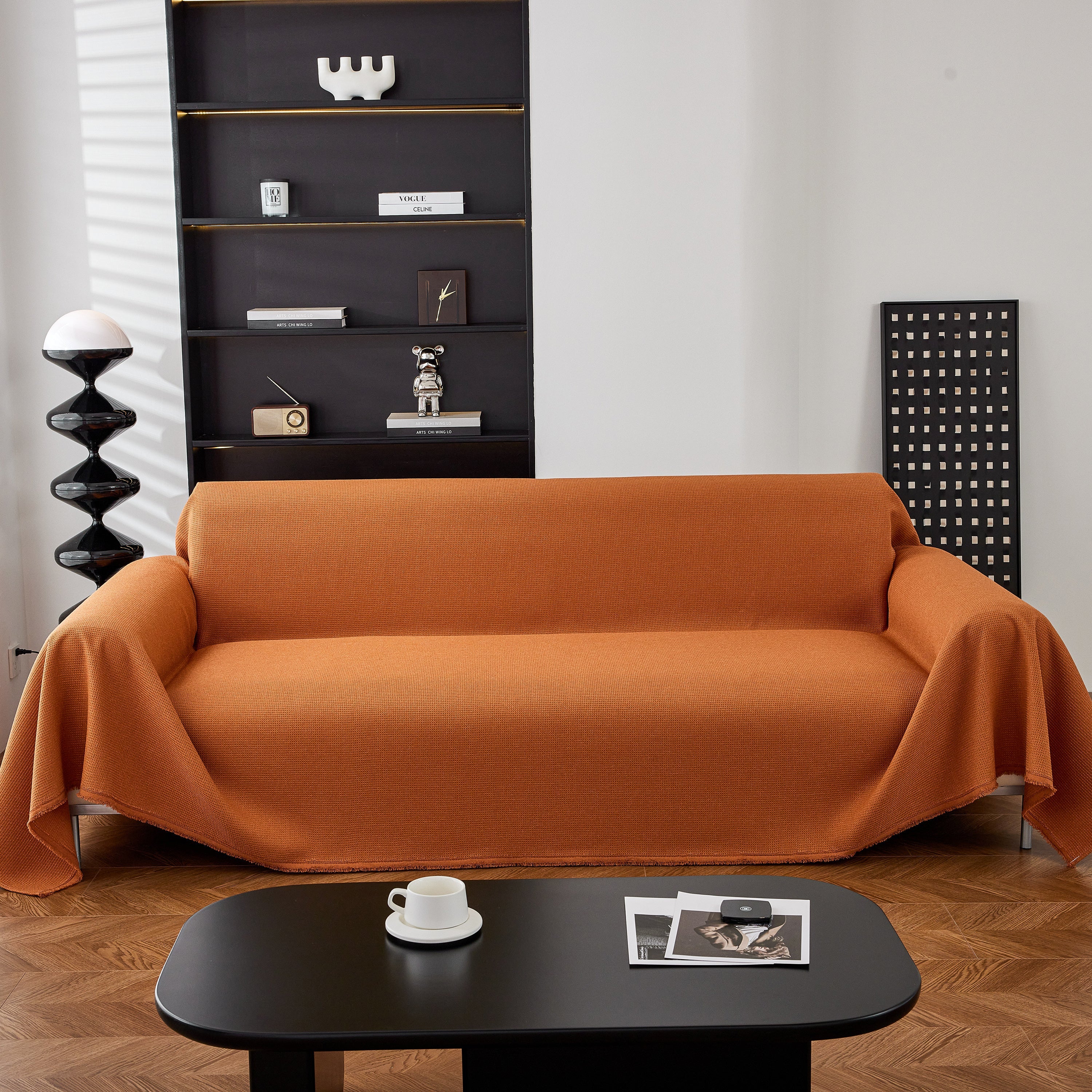 Waterproof Waffle Lattice Sofa Throw, Sofa Towel Cover for Couches, Simple Sofa Cover Blanket - Image 91