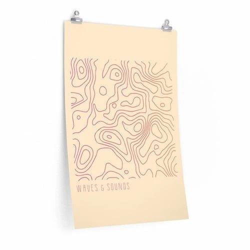 Waves and Sounds Music Poster – Premium Matte Wall Art Print - Image 6