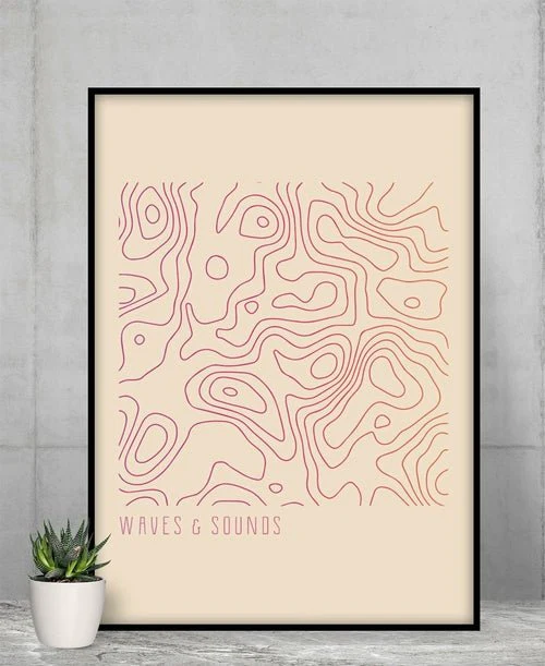 Waves and Sounds Music Poster – Premium Matte Wall Art Print - Image 7