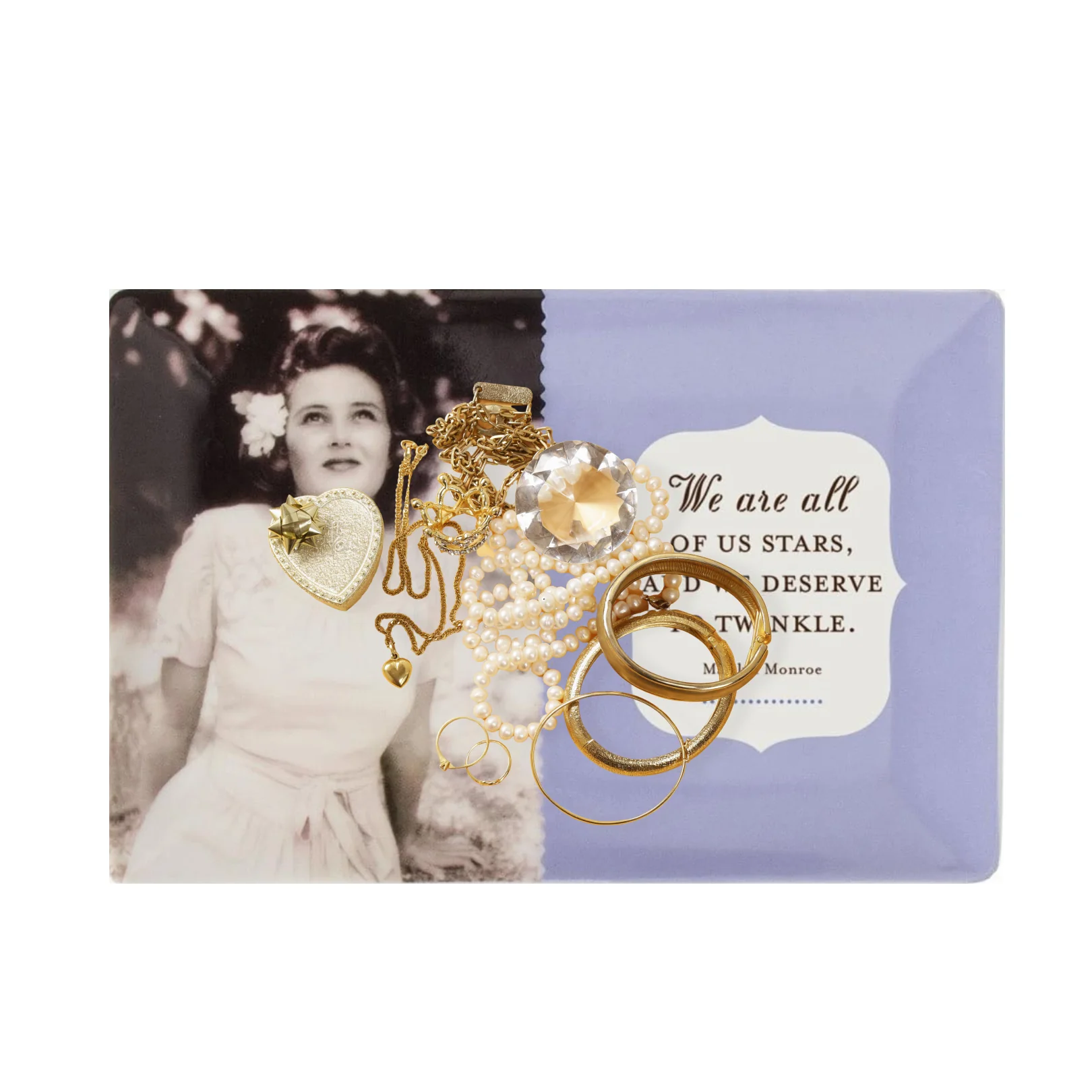 We Are All of Us Stars and We Deserve to Twinkle Trinket Tray | Porcelain Jewelry & Keepsake Dish - Image 3