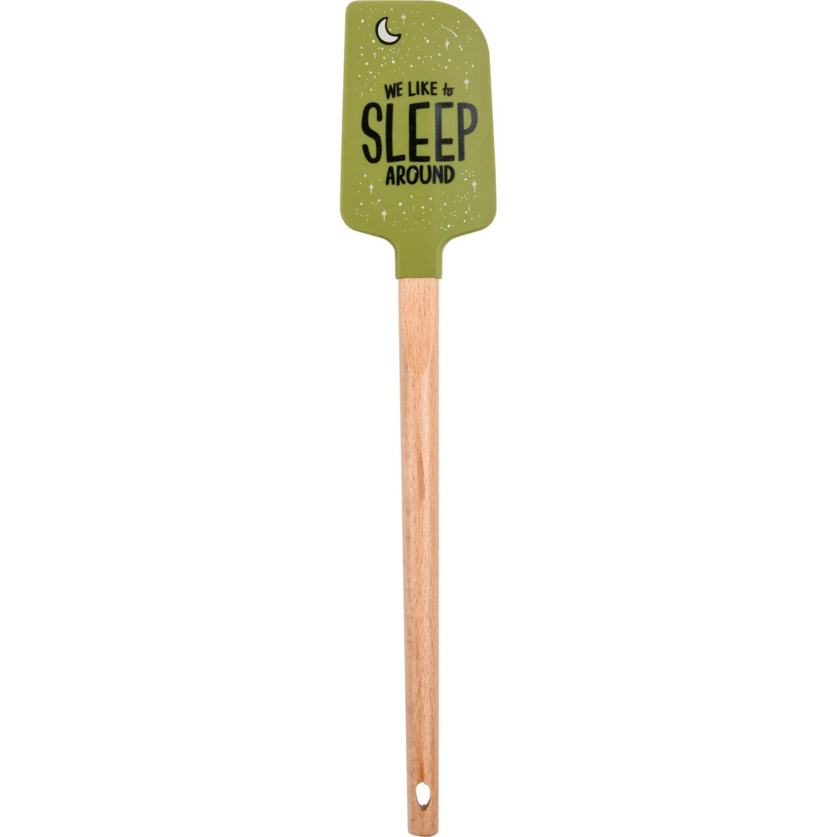 We Like To Sleep Around Camper Van Spatula | Wooden Handle Double-Sided Silicone Spatula - Image 4
