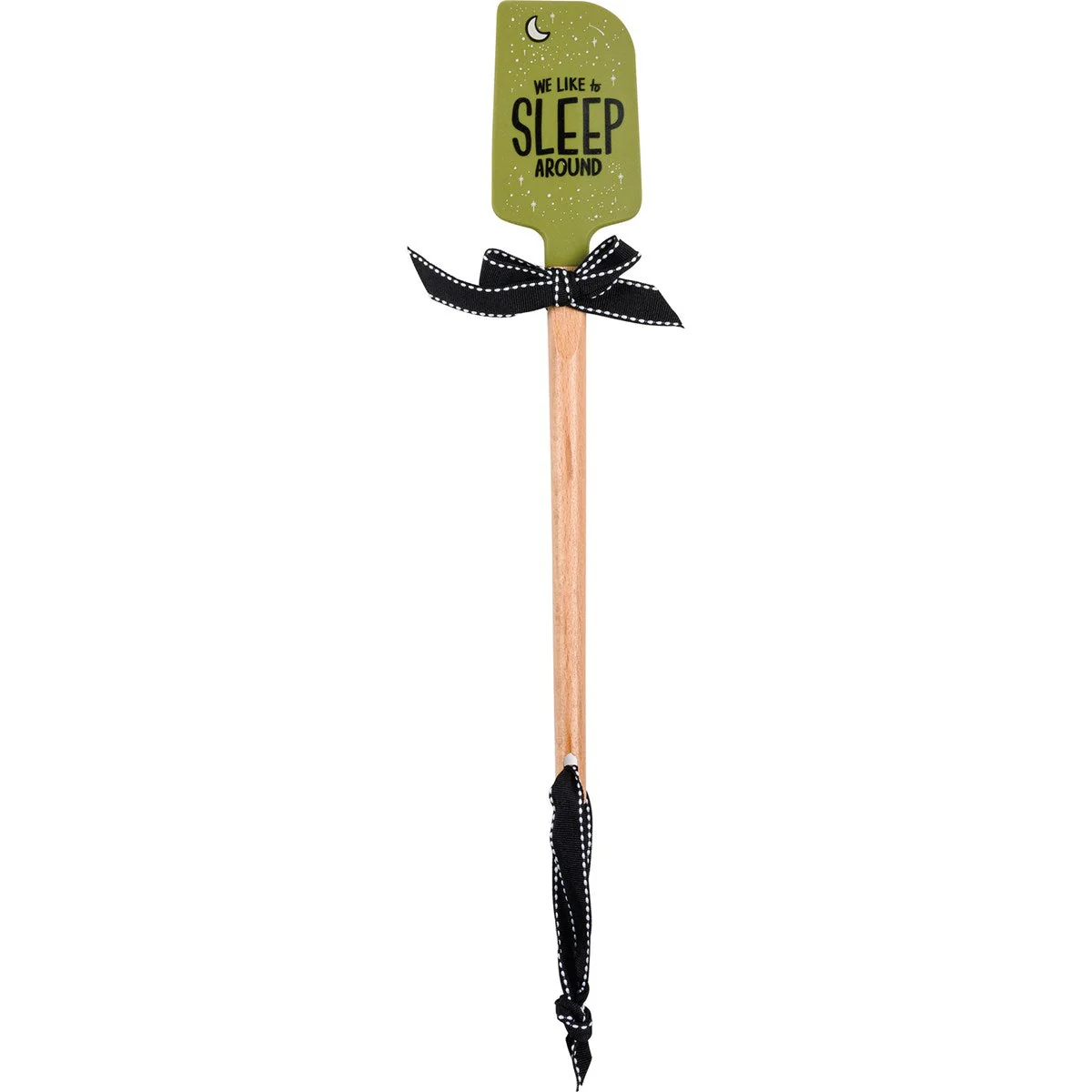 We Like To Sleep Around Camper Van Spatula | Wooden Handle Double-Sided Silicone Spatula - Image 5