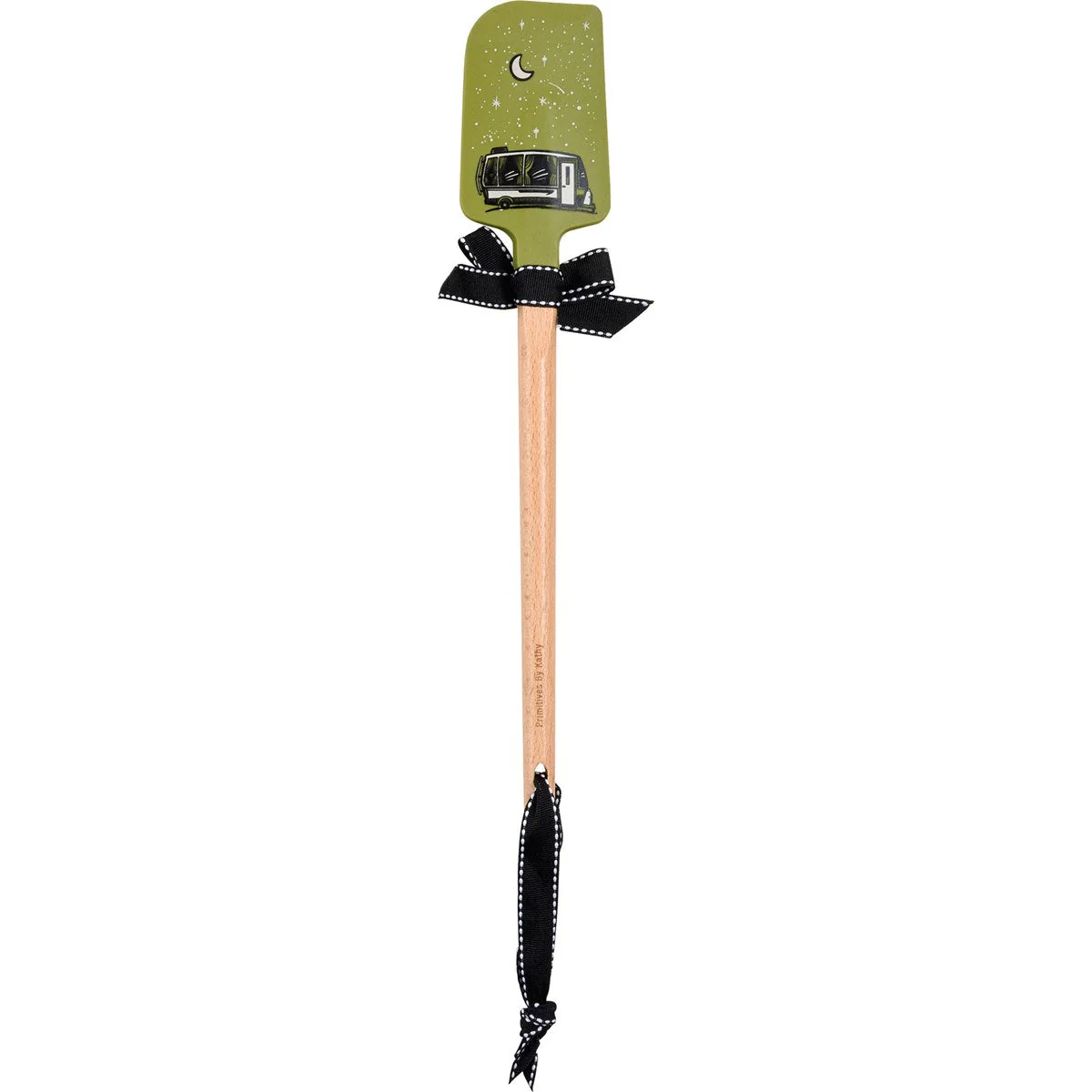 We Like To Sleep Around Camper Van Spatula | Wooden Handle Double-Sided Silicone Spatula - Image 6