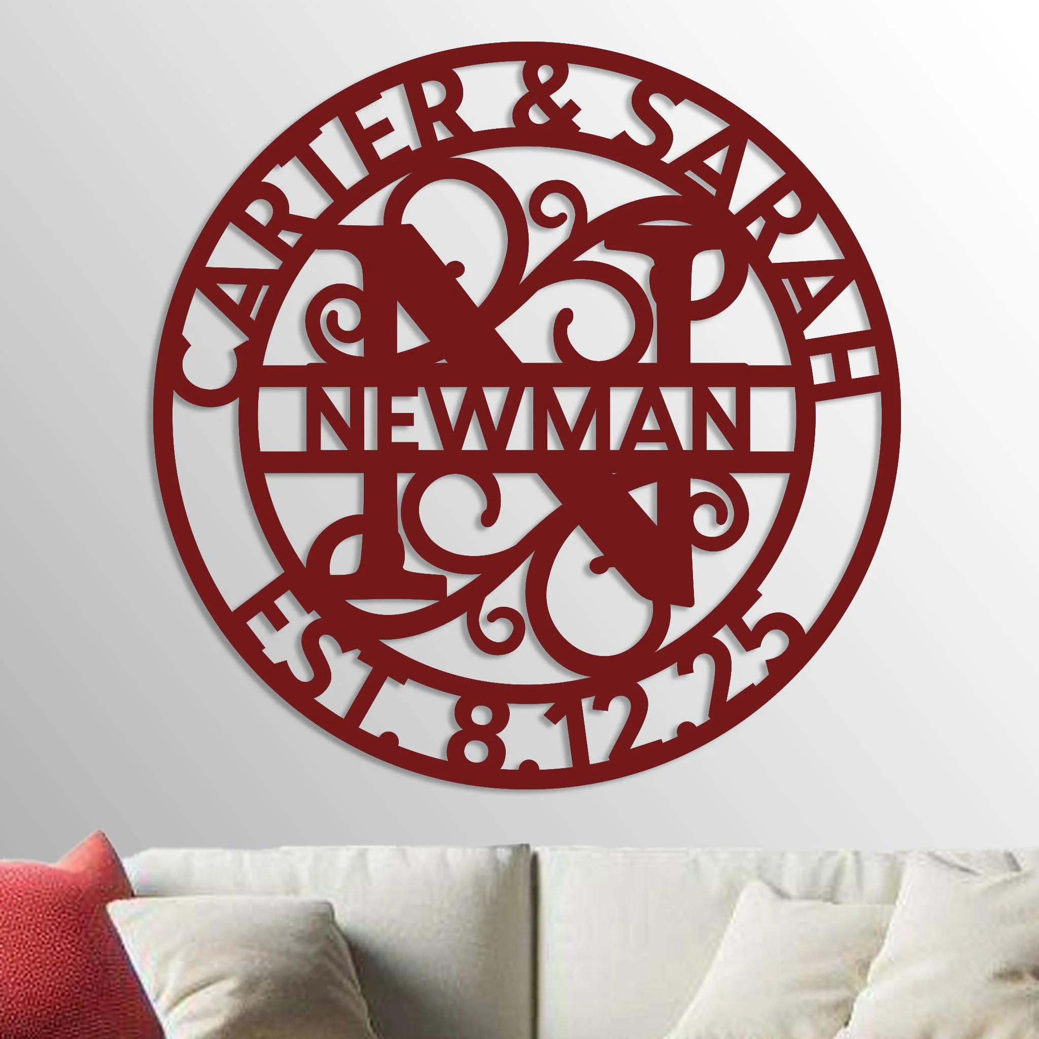 Wedding Monogram Sign - Image 14