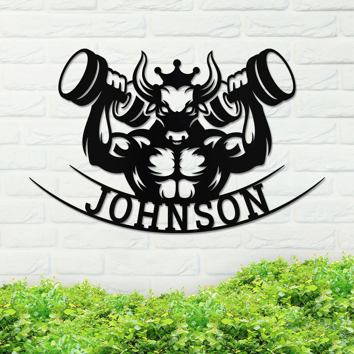 Weight-Lifting Bull Name Sign - Image 2