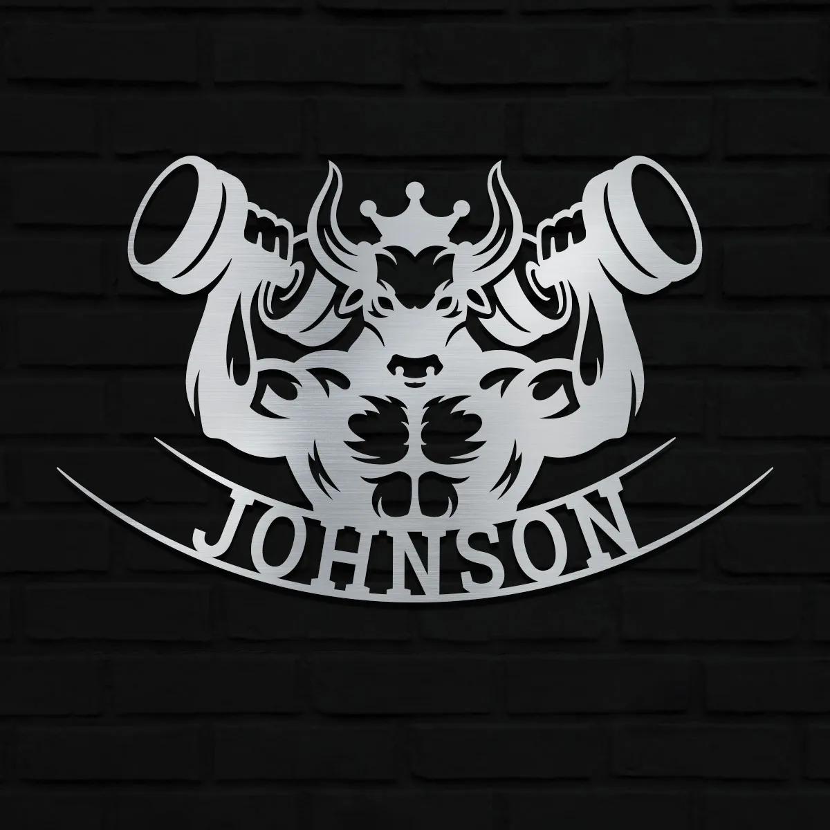 Weight-Lifting Bull Name Sign - Image 3