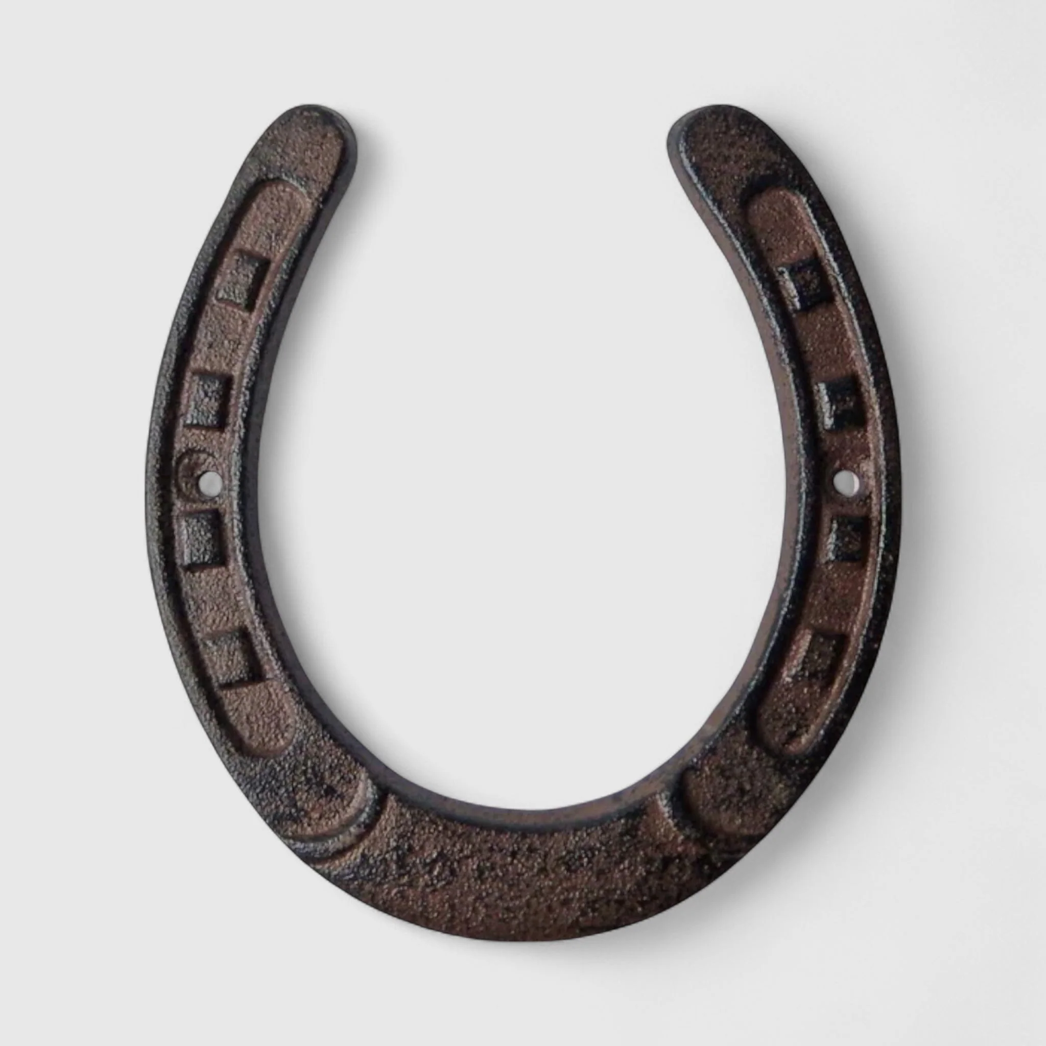 Western Cast Iron Large Horseshoe, Lucky Rustic Wall Decor Accent - Image 2