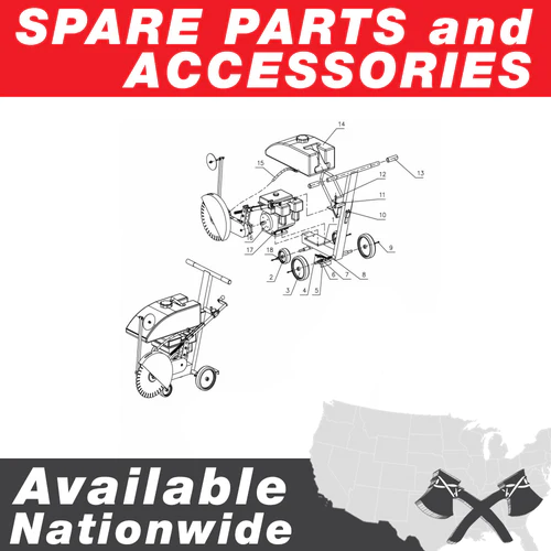 Wheel Kit for JXPC50H Plate Compactor - Image 5