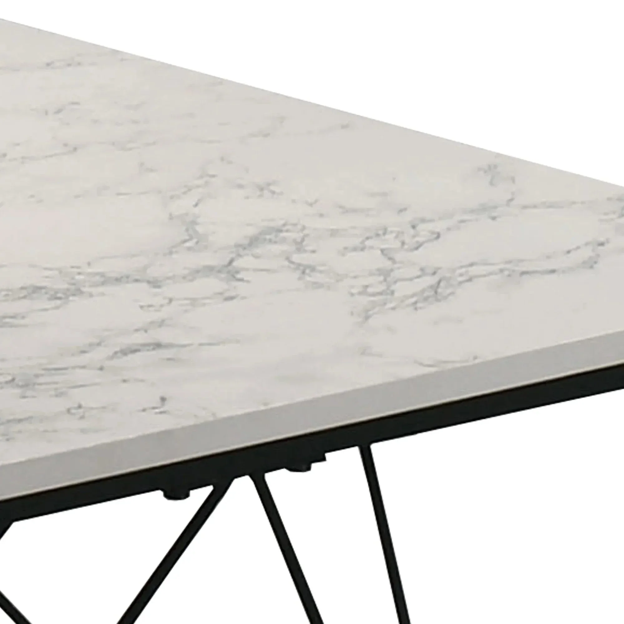 Whetstone 31.5" 3-Piece Coffee Table Set with Angular & Geometric Metal Base - Image 9