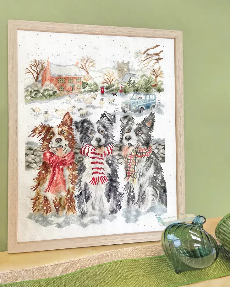 While Shepherds Watched XHD146 Counted Cross Stitch Kit - Image 2