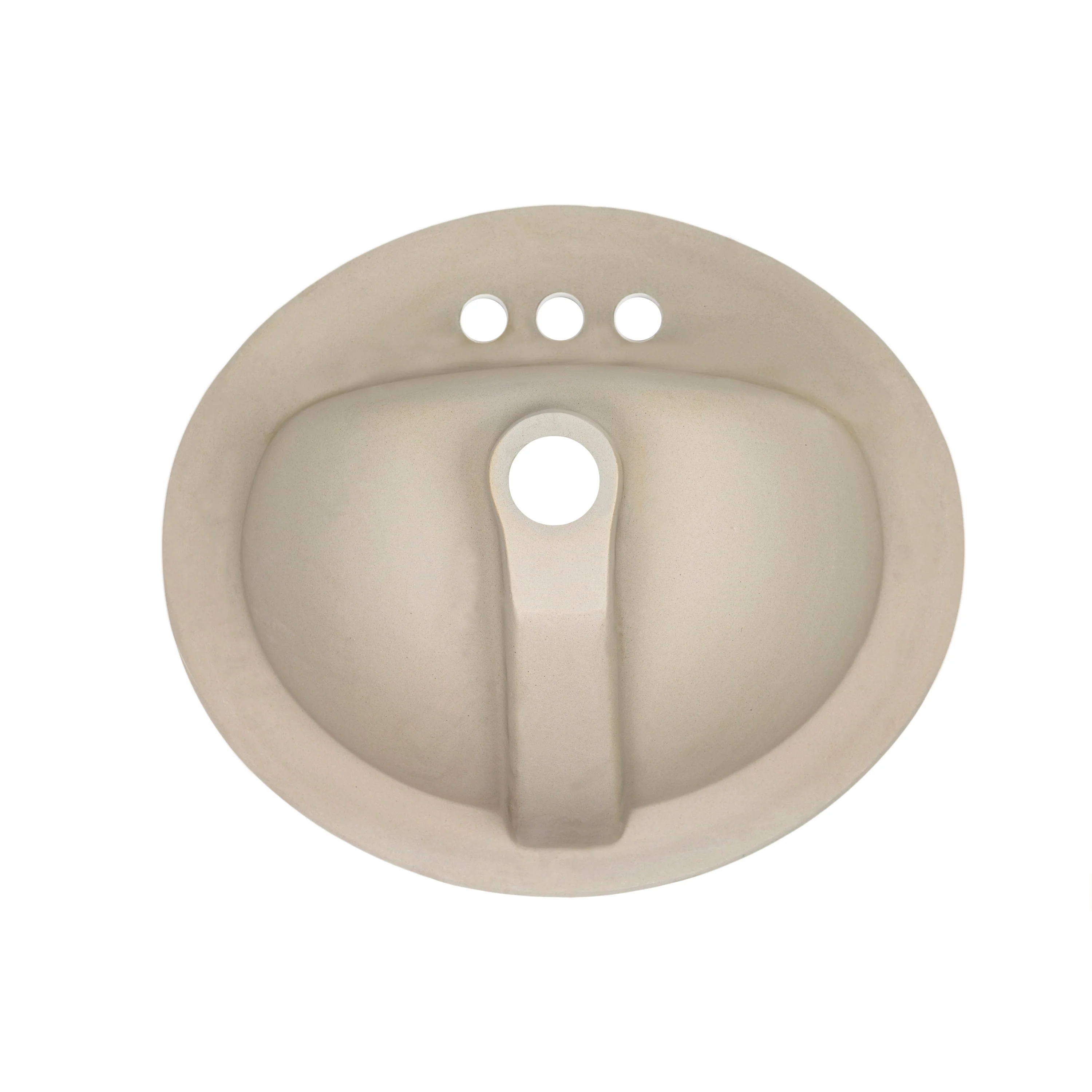 White 21"x18" Porcelain Top Mount Sink - MSI Collection - Image 4