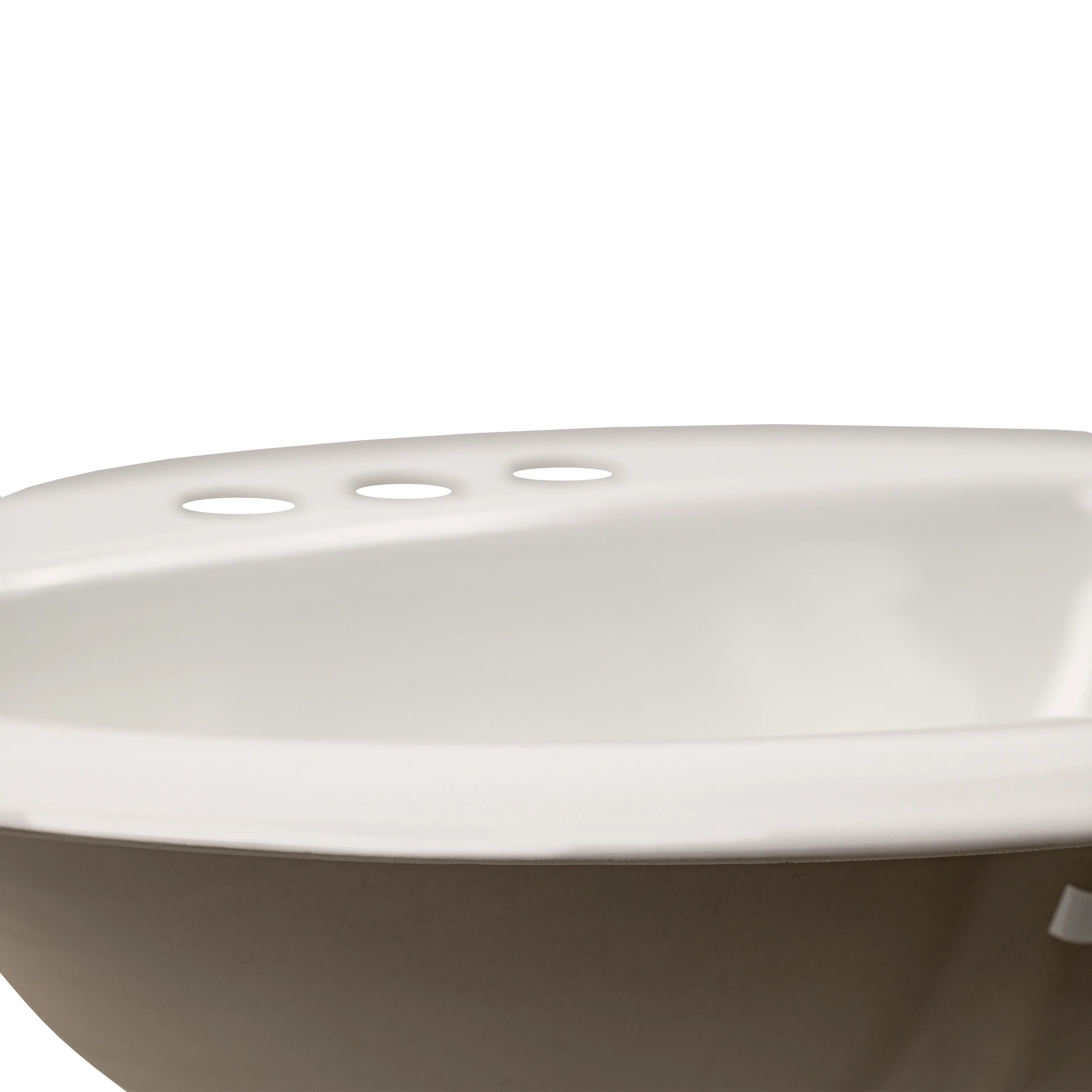 White 21"x18" Porcelain Top Mount Sink - MSI Collection - Image 5