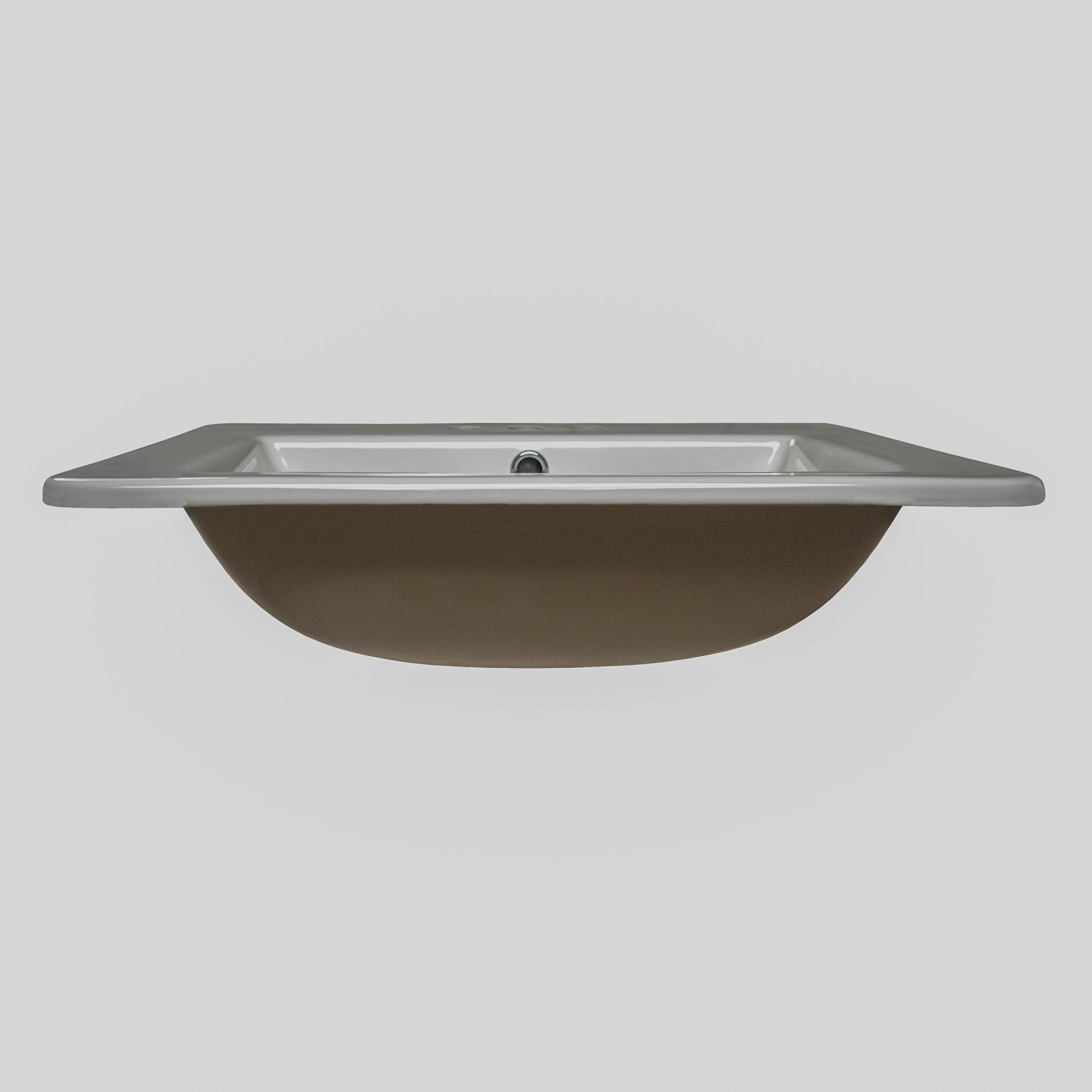 White 21"x18" Porcelain Top Mount Sink - MSI Collection - Image 9
