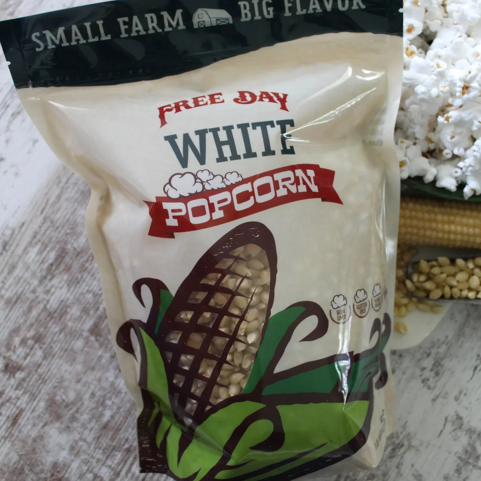 White Butterfly Un-Popped Popcorn | Pack of 2 | 3 lb | Non-GMO | Free Day Popcorn - Image 5