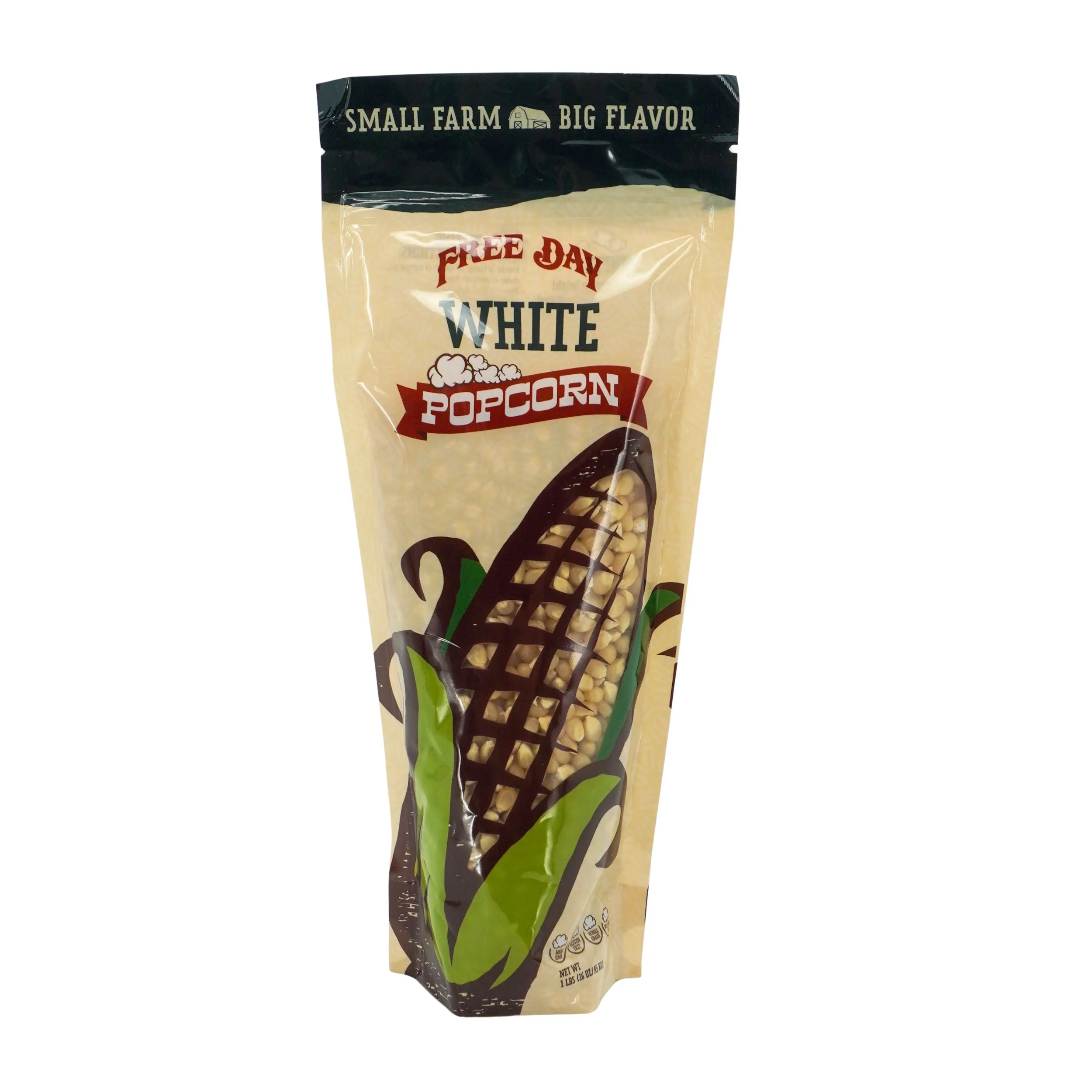 White Butterfly Un-Popped Popcorn | Pack of 3 | 1 lb | Non-GMO | Free Day Popcorn - Image 2