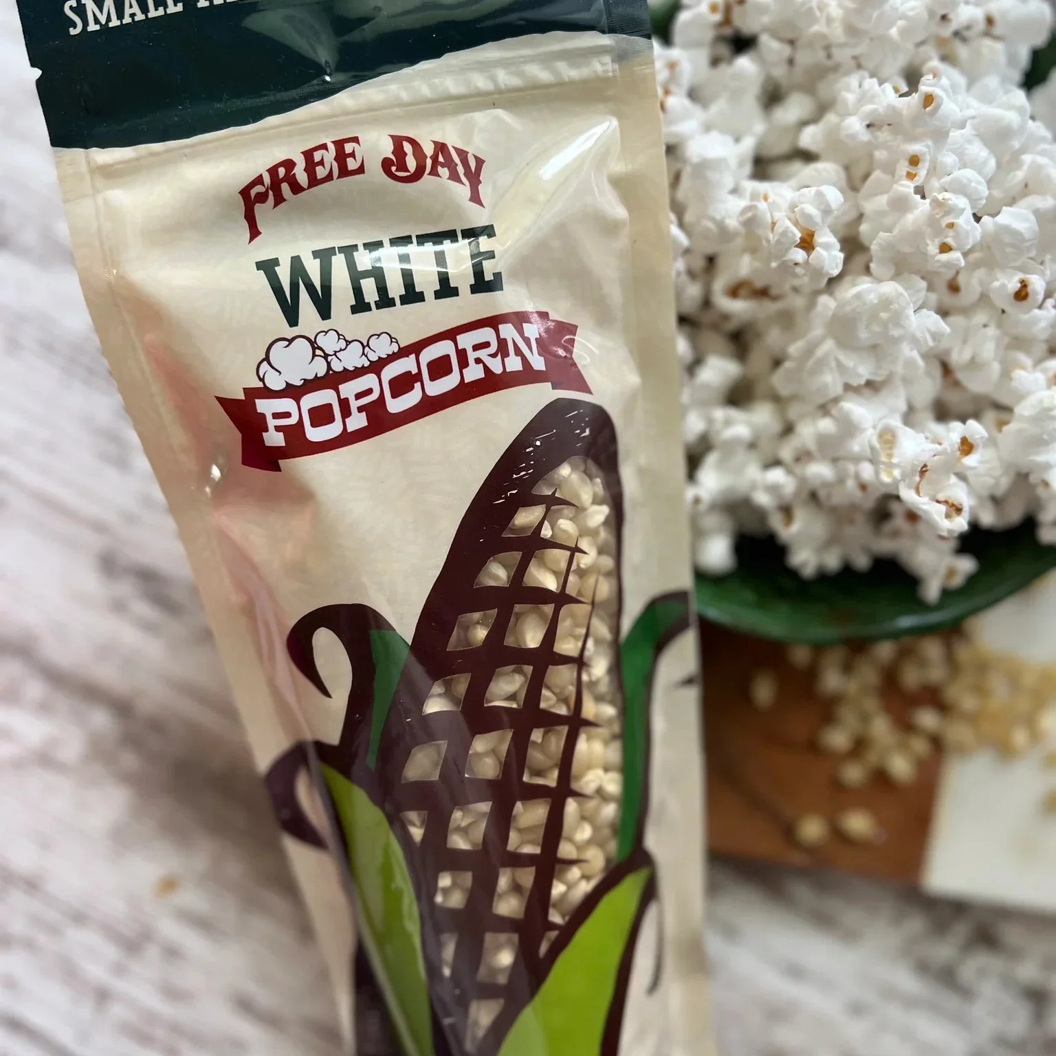 White Butterfly Un-Popped Popcorn | Pack of 3 | 1 lb | Non-GMO | Free Day Popcorn - Image 6