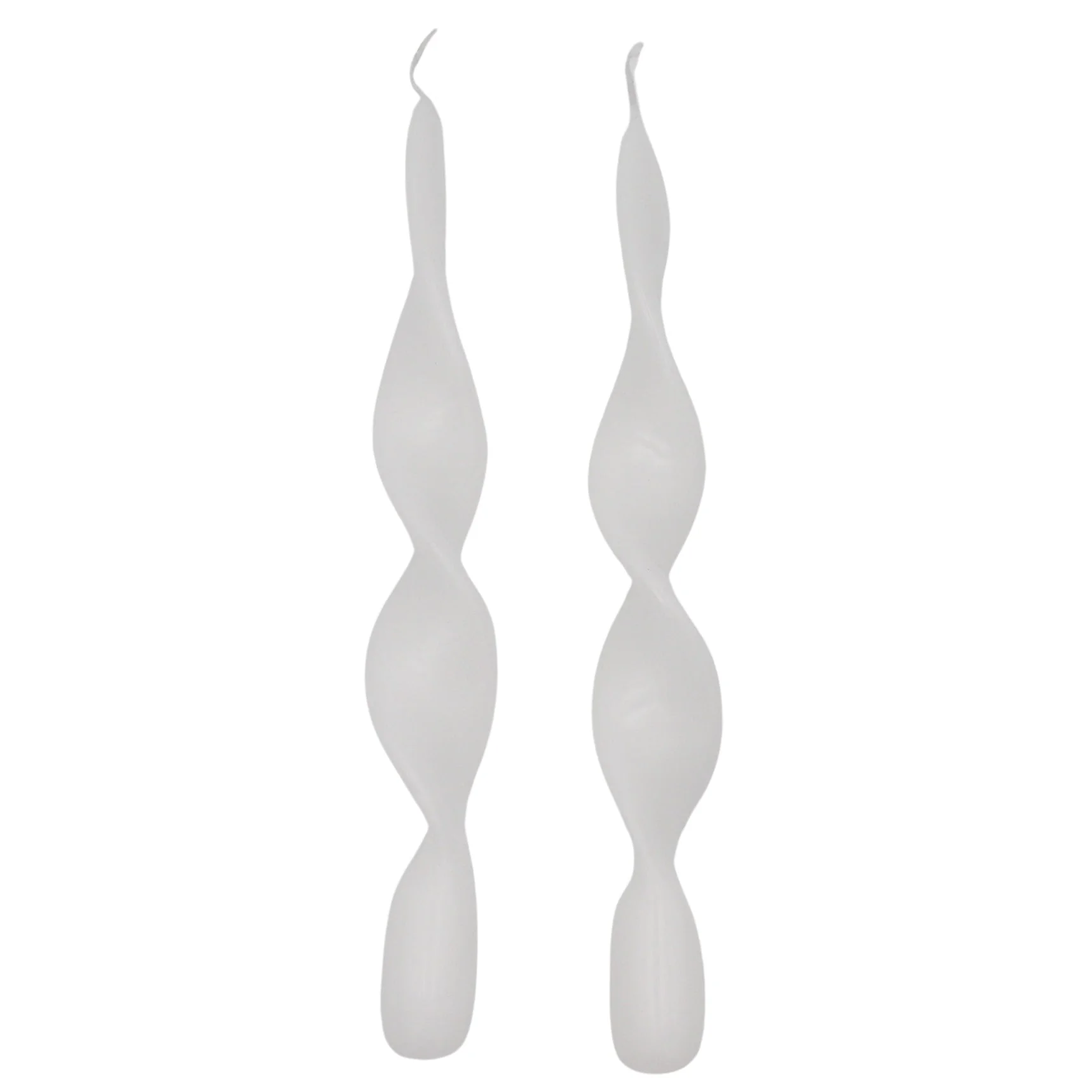 White Cotton Swirl Candle - Pack of 2 - Image 2
