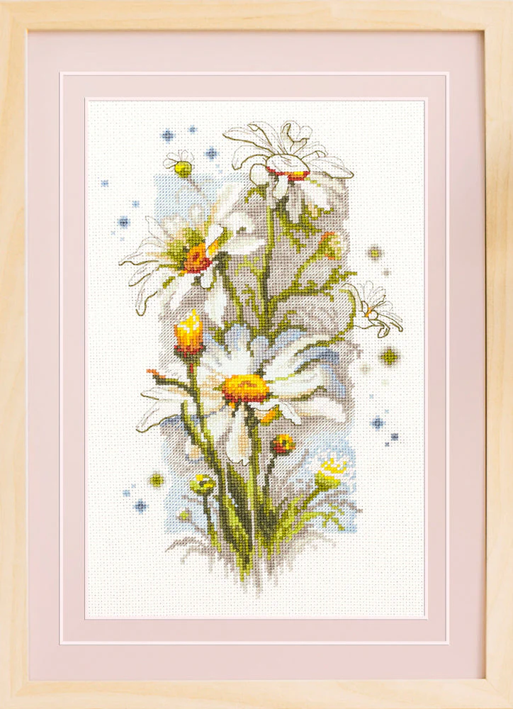 White Daisies 100-103 Counted Cross-Stitch Kit - Image 5