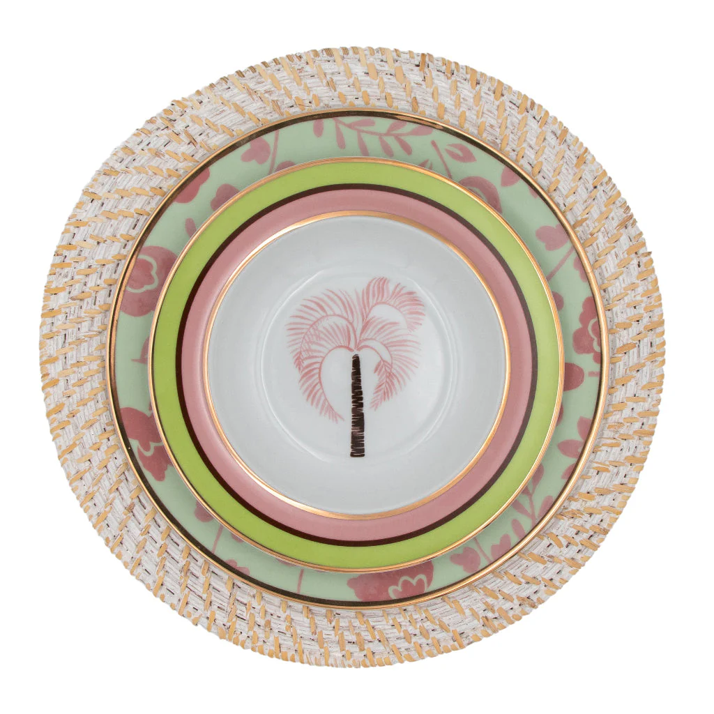 White Rattan Charger - Set of 4 - Image 3