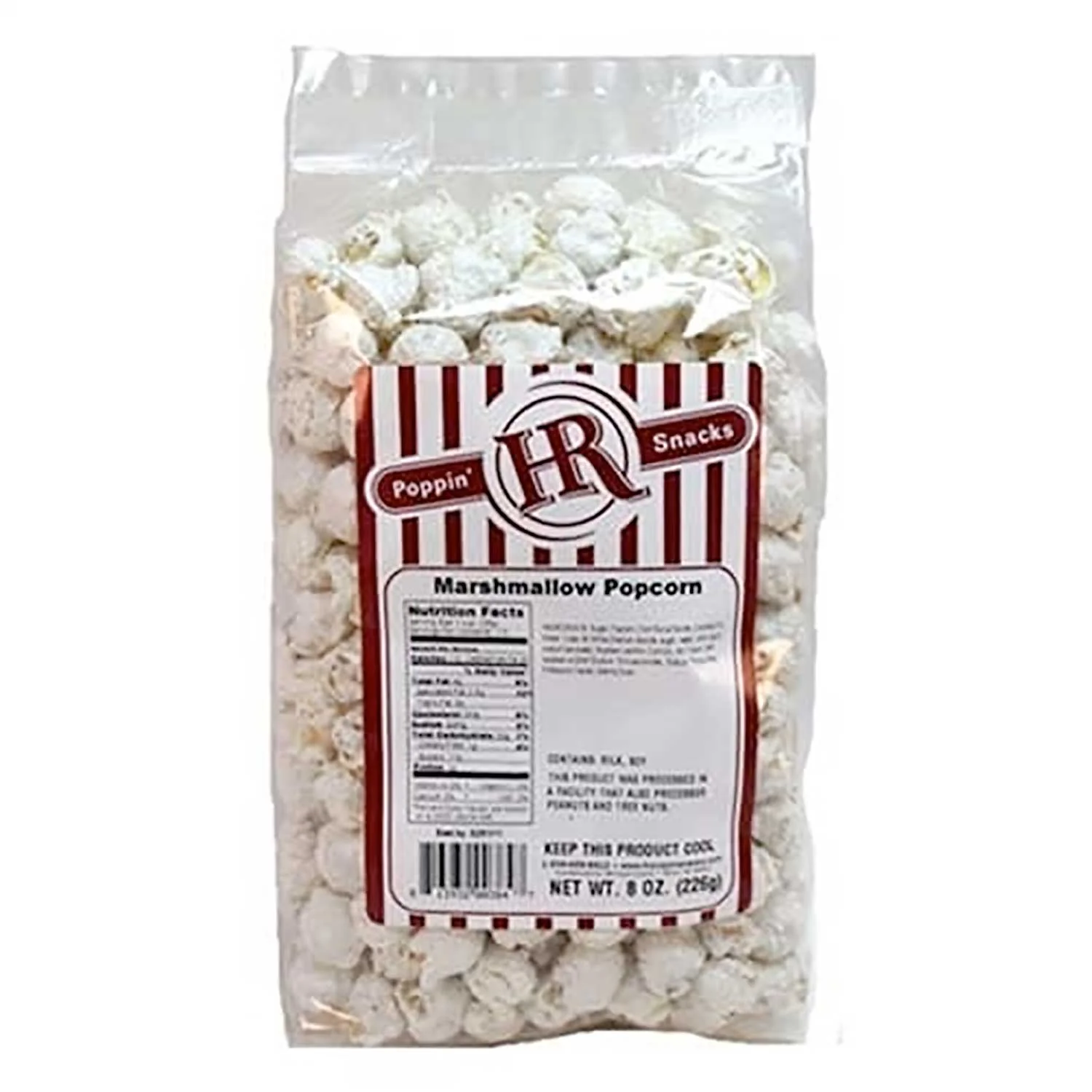 White Marshmallow Popcorn | Pack of 6 | 8 oz | HR Poppin' Snacks - Image 2