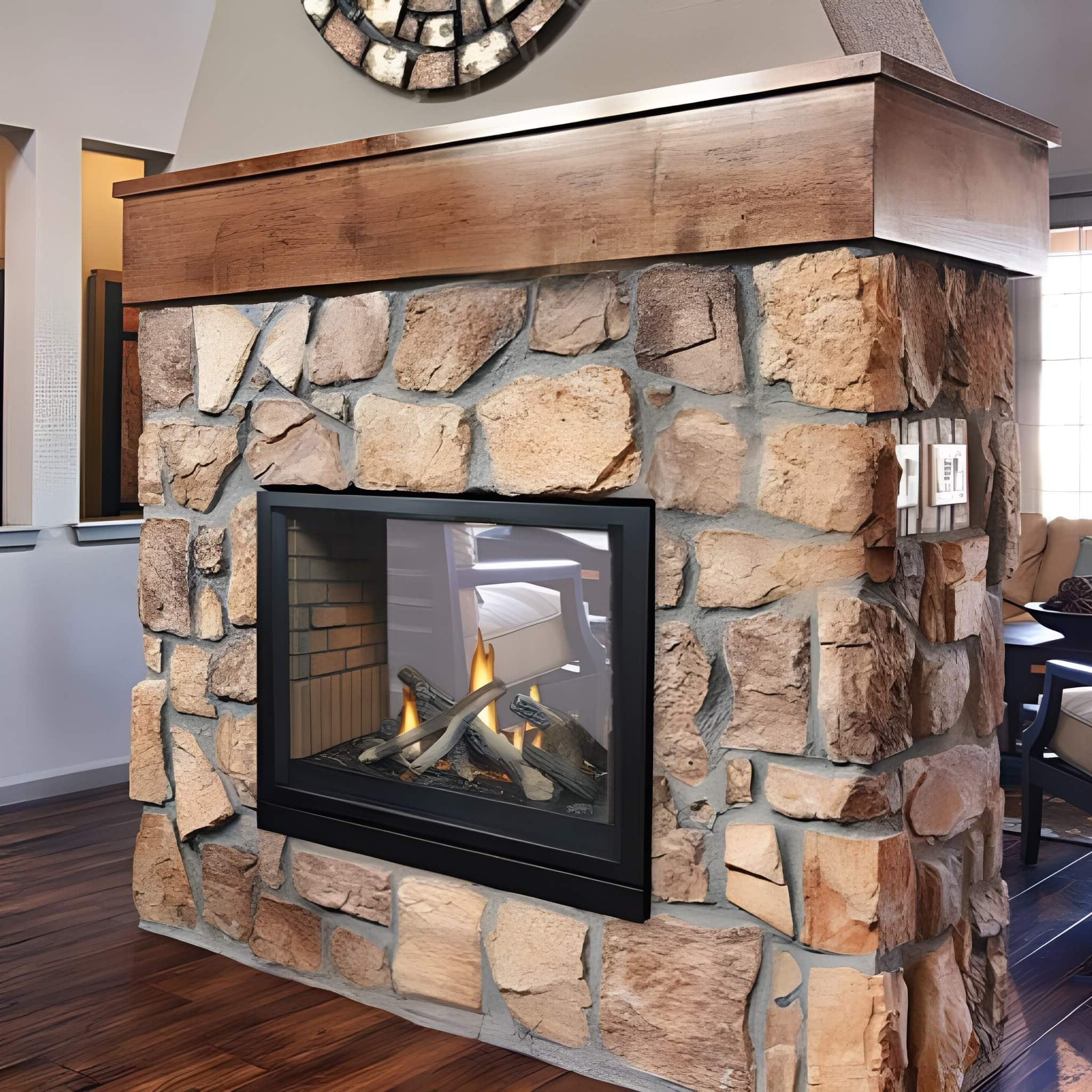 White Mountain Hearth (Empire) Tahoe 36-Inch Clean Face Direct Vent See Through Propane Fireplace [DVCP36SP30P] (SAK46091) - Image 3