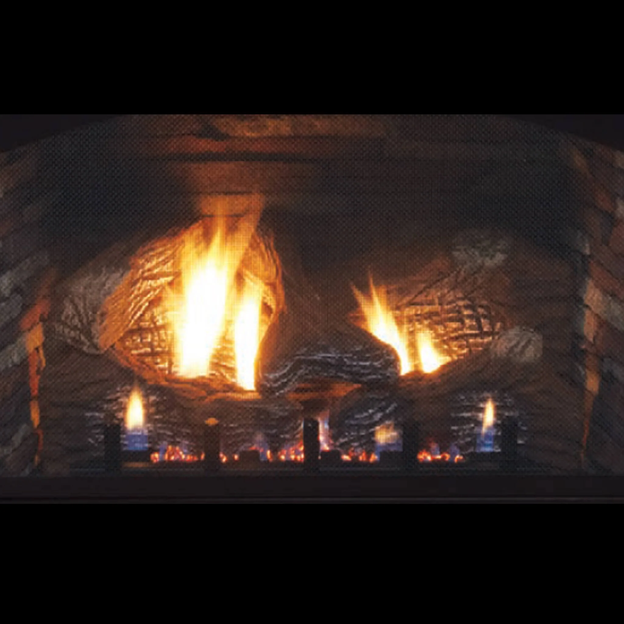 White Mountain Hearth (Empire) Vail 26-Inch Vent-Free Propane/Natural Gas Fireplace With Outer Frame, Hood, Louvers & Log Set (SAK42581) - Image 4
