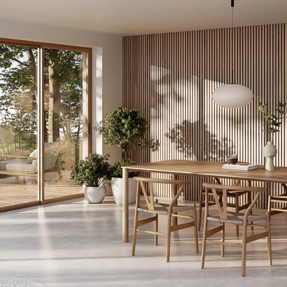 White Oak (Grey Felt) Willow Panel - Image 2