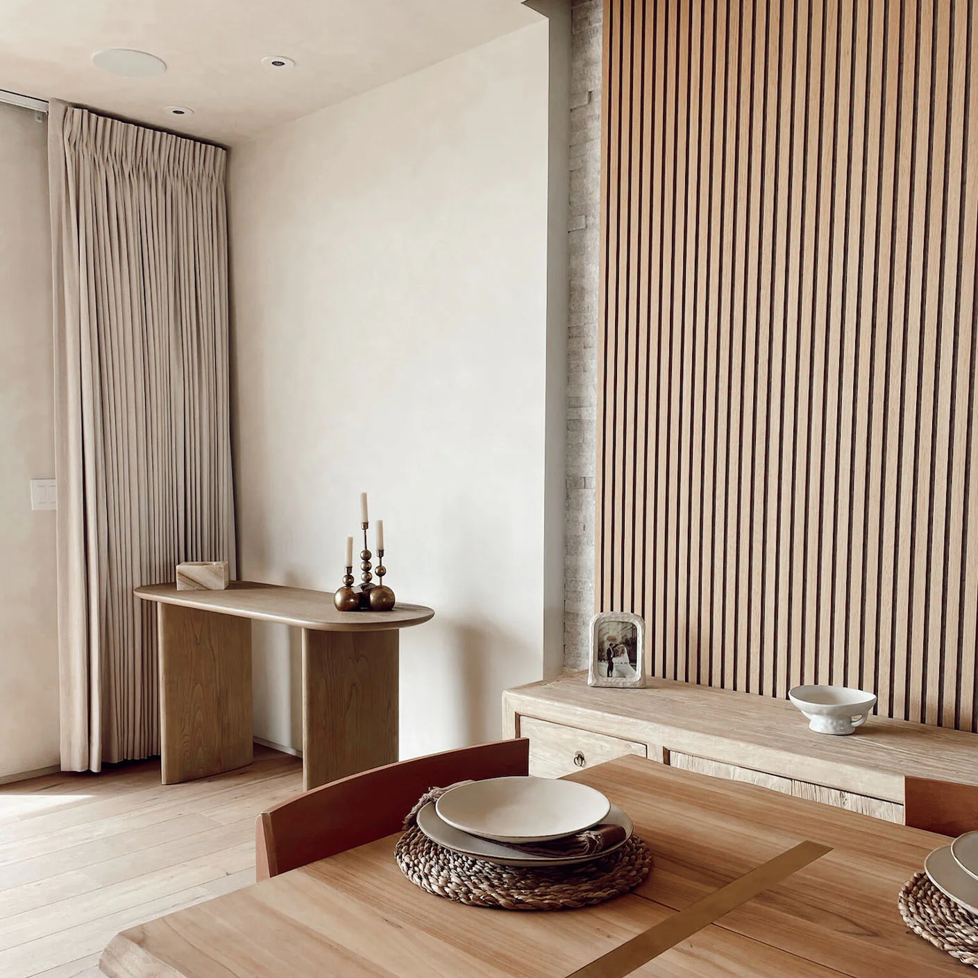 White Oak (Grey Felt) Willow Panel - Image 3