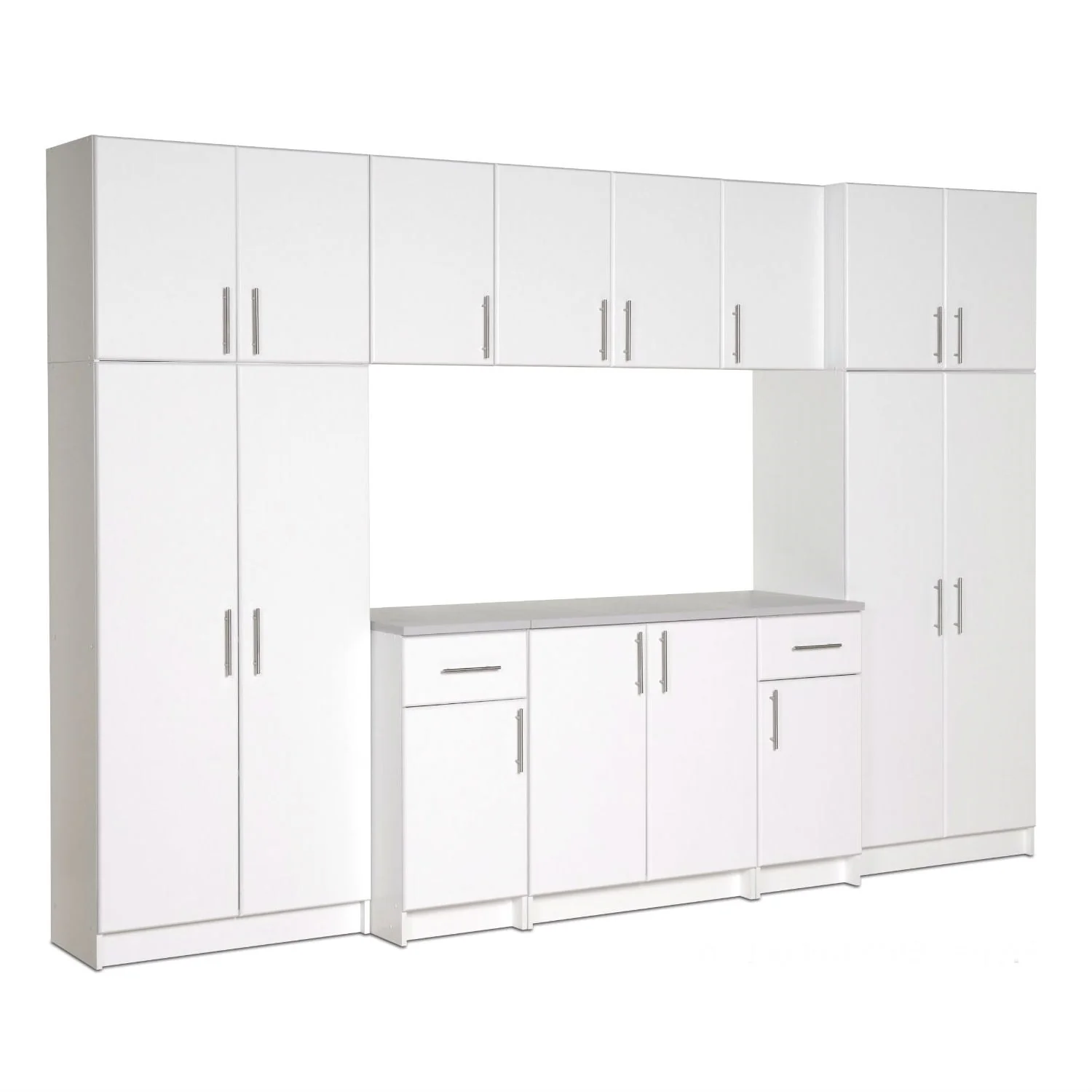 White Wall Cabinet with 2 Doors and Adjustable Shelf - Image 3