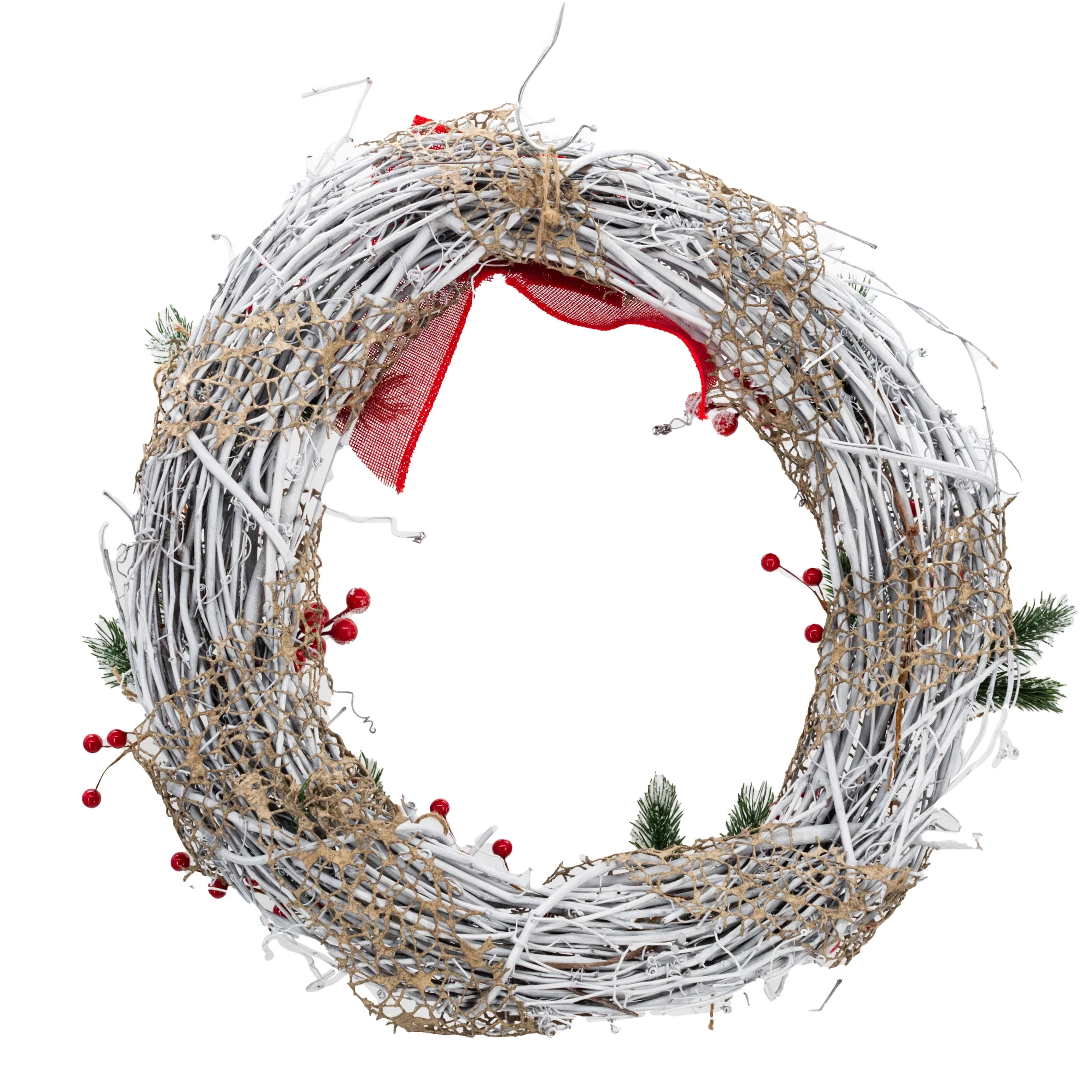 White Winter/Christmas Wreath | KJ Made - Image 2