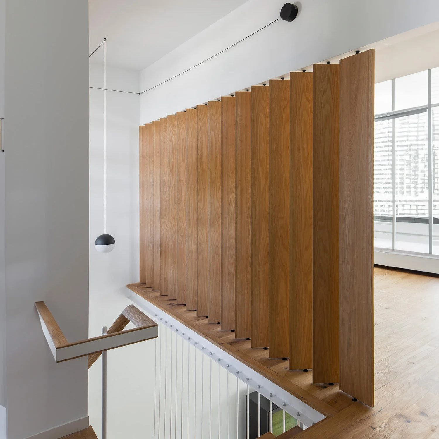 Wide Wood Slat Room Divider - Image 2