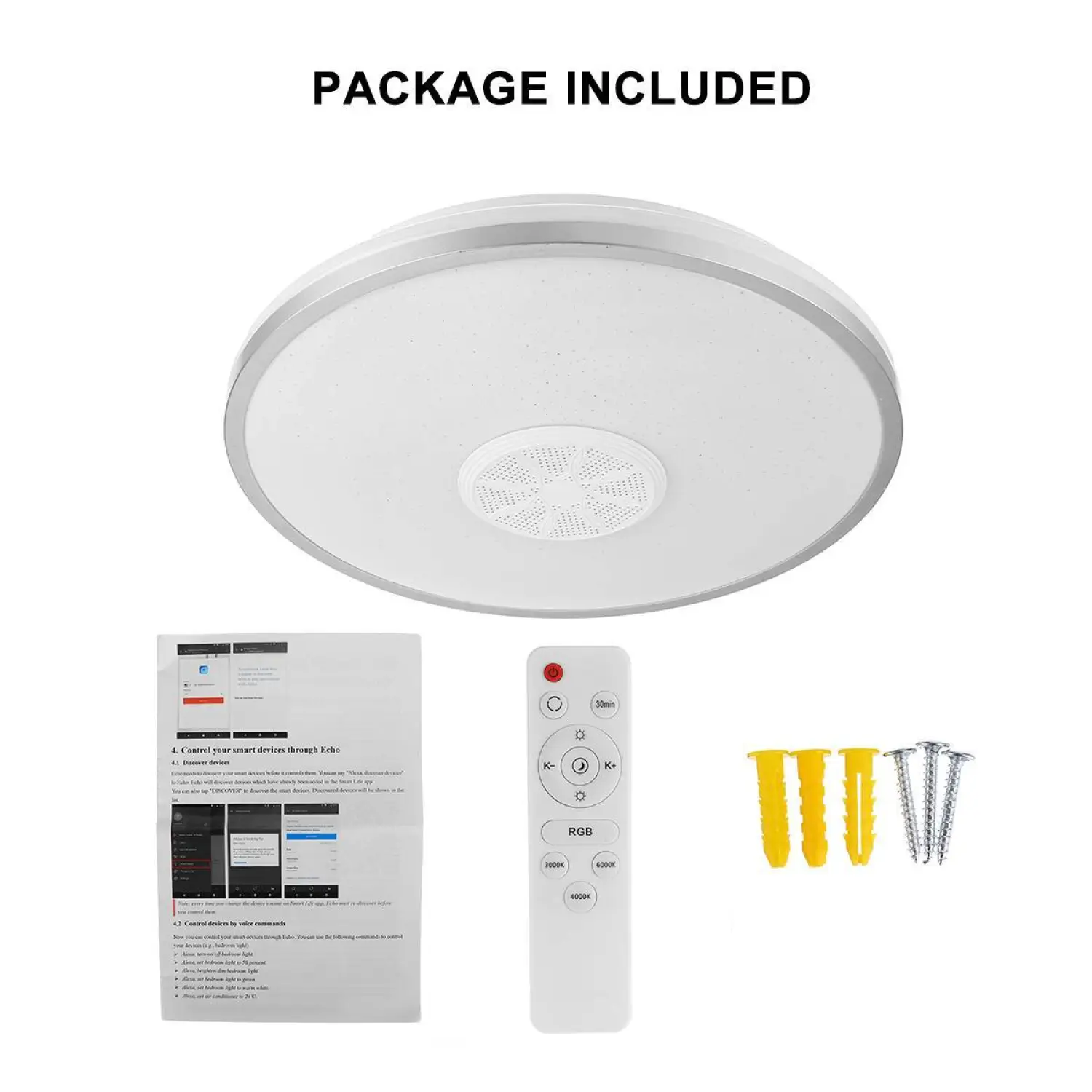 WiFi and Bluetooth LED Smart Ceiling Lights with App Control - Image 6