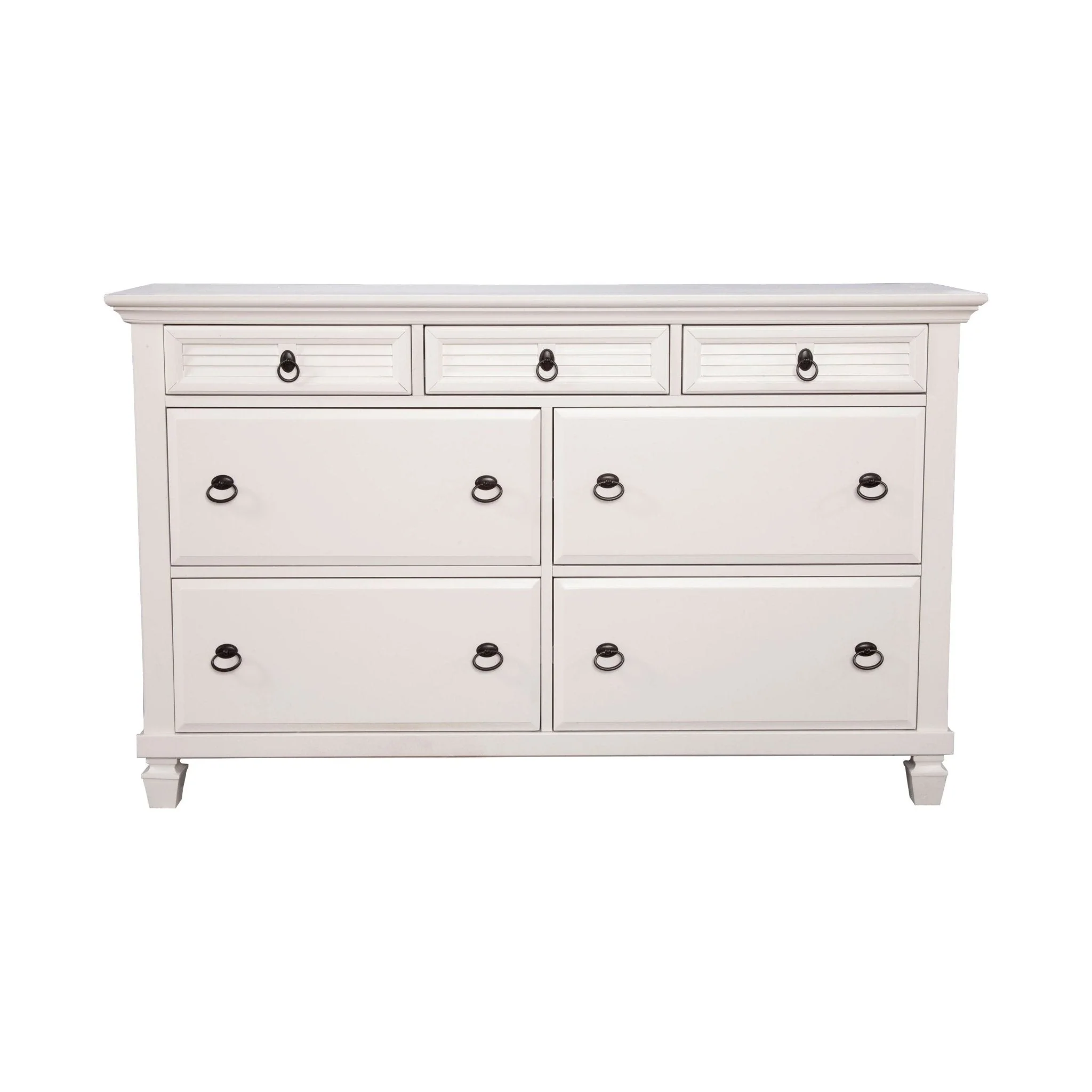 Winchester 7 Drawer Dresser, White - Image 4