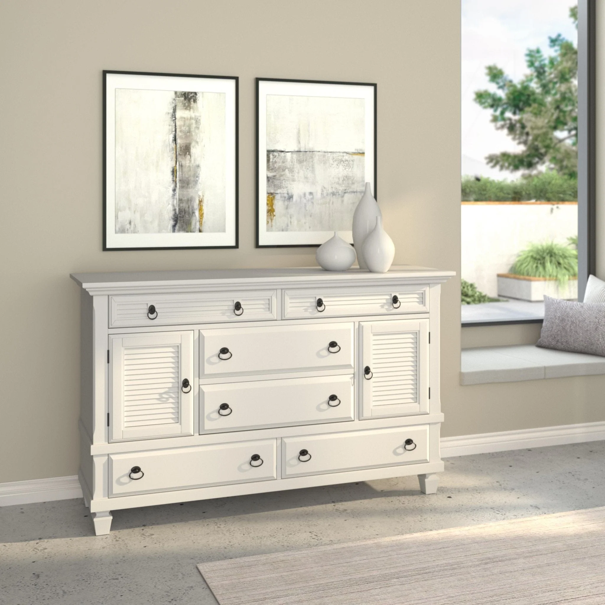 Winchester Dresser, White - Image 2