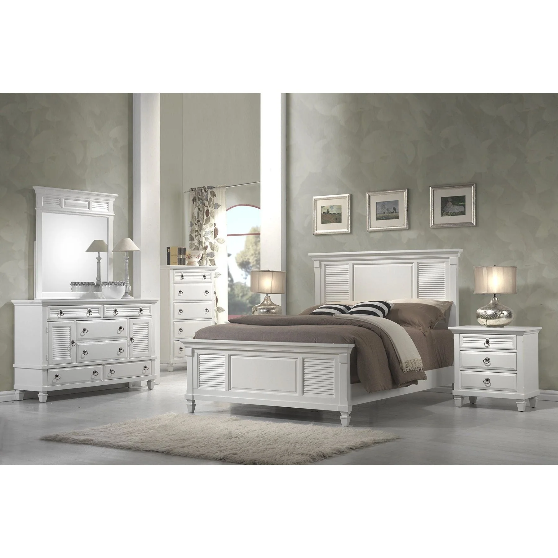 Winchester Mirror, White - Image 5