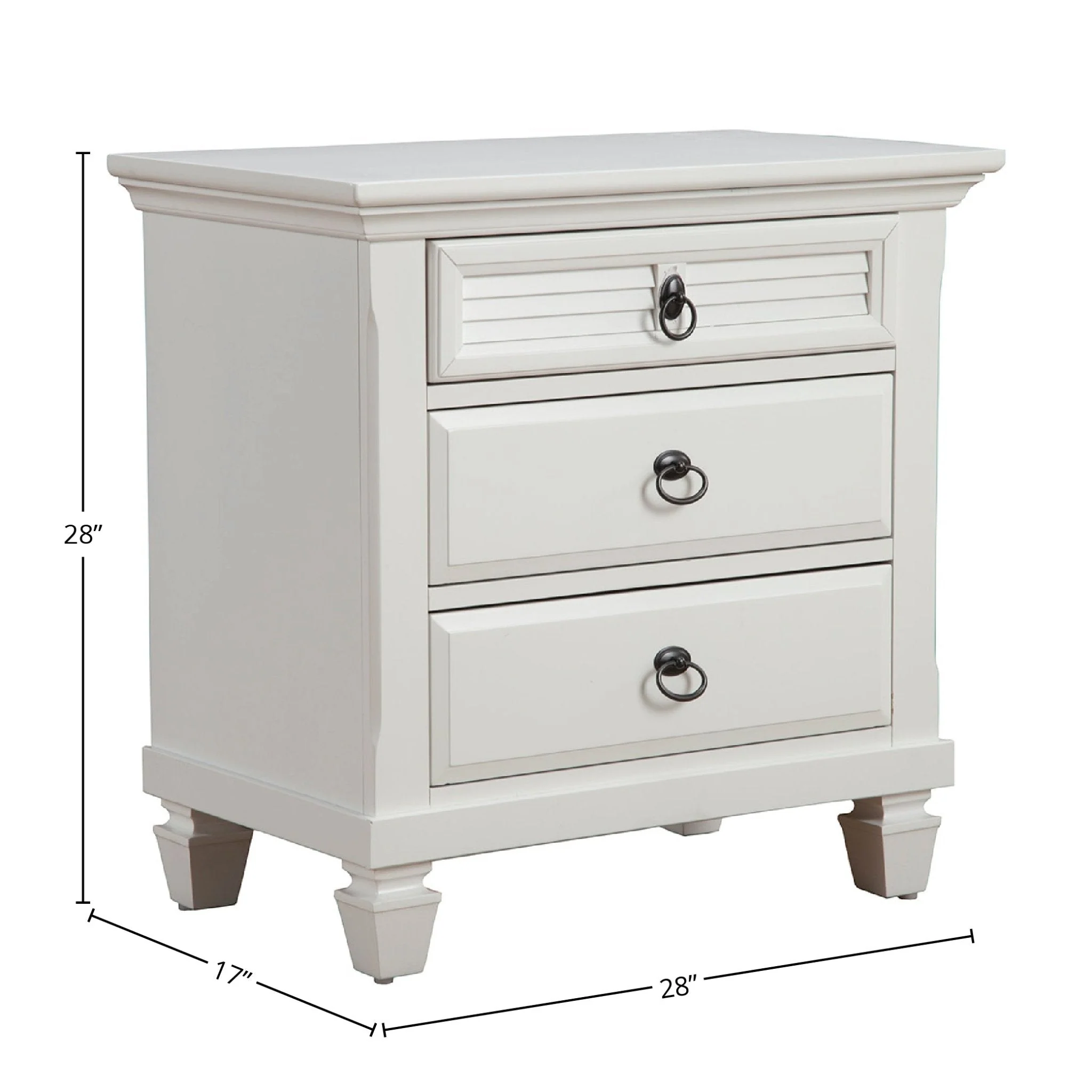 Winchester Nightstand, White - Image 9