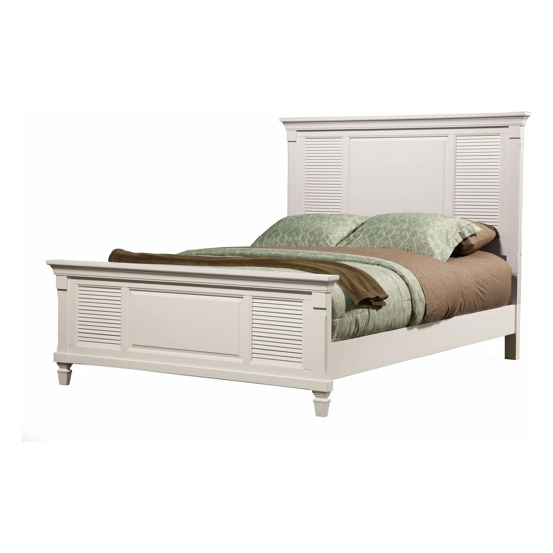 Winchester Shutter Panel Bed, White - Image 2