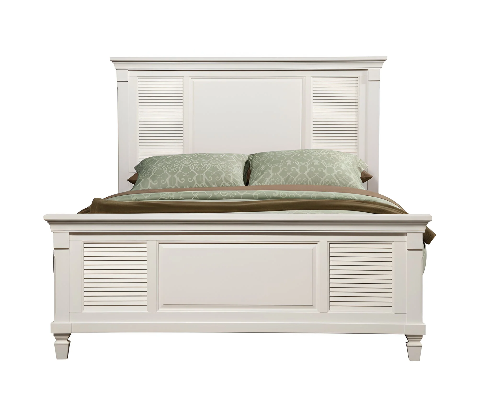Winchester Shutter Panel Bed, White - Image 3