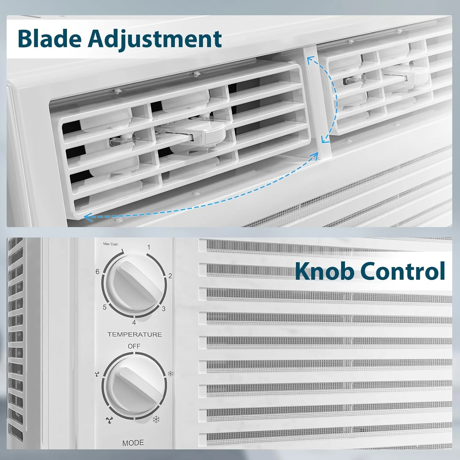 Window Air Conditioner, 7 Temp Dial, Cools up to 150 Sq.Ft.  A8501W - Image 2
