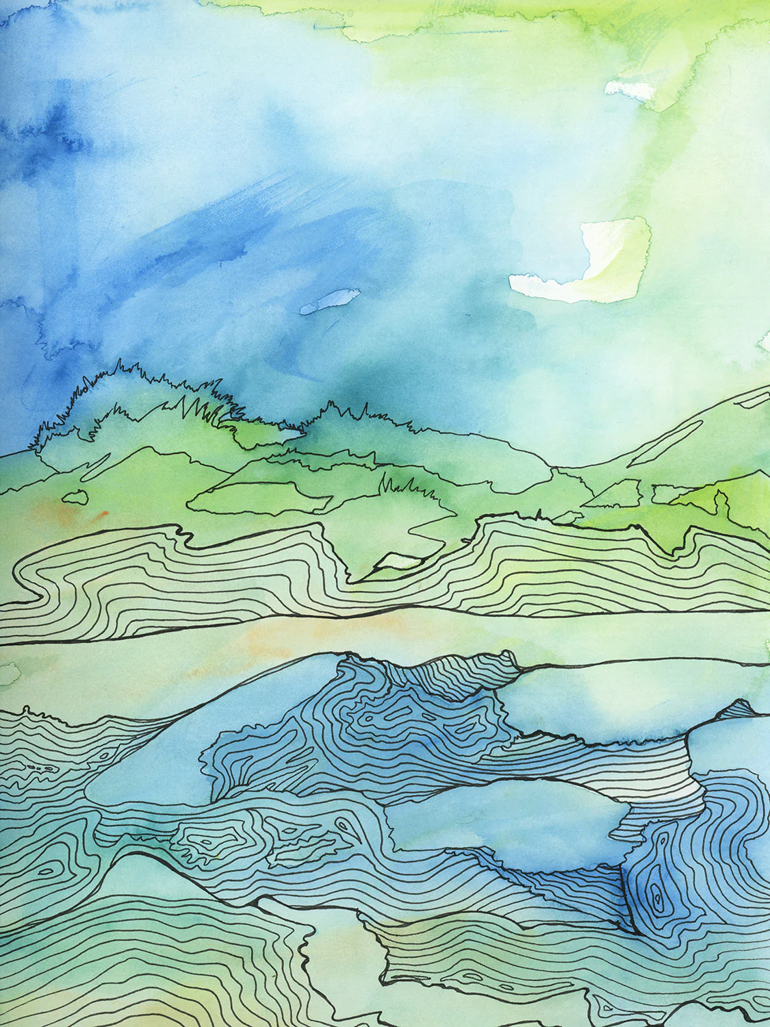 Windy Shore - Open Edition Canvas Print - Image 3