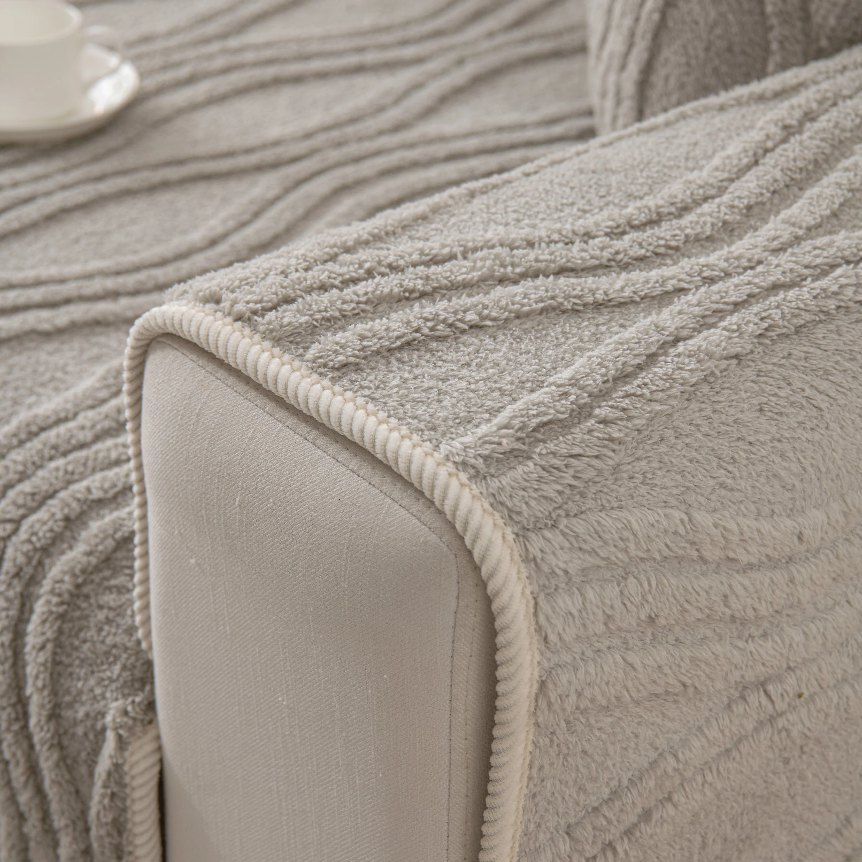 Winter Thickened Non-slip Blanket, Three-Dimensional Embossed Cotton Velvet Sofa Cover - Image 59