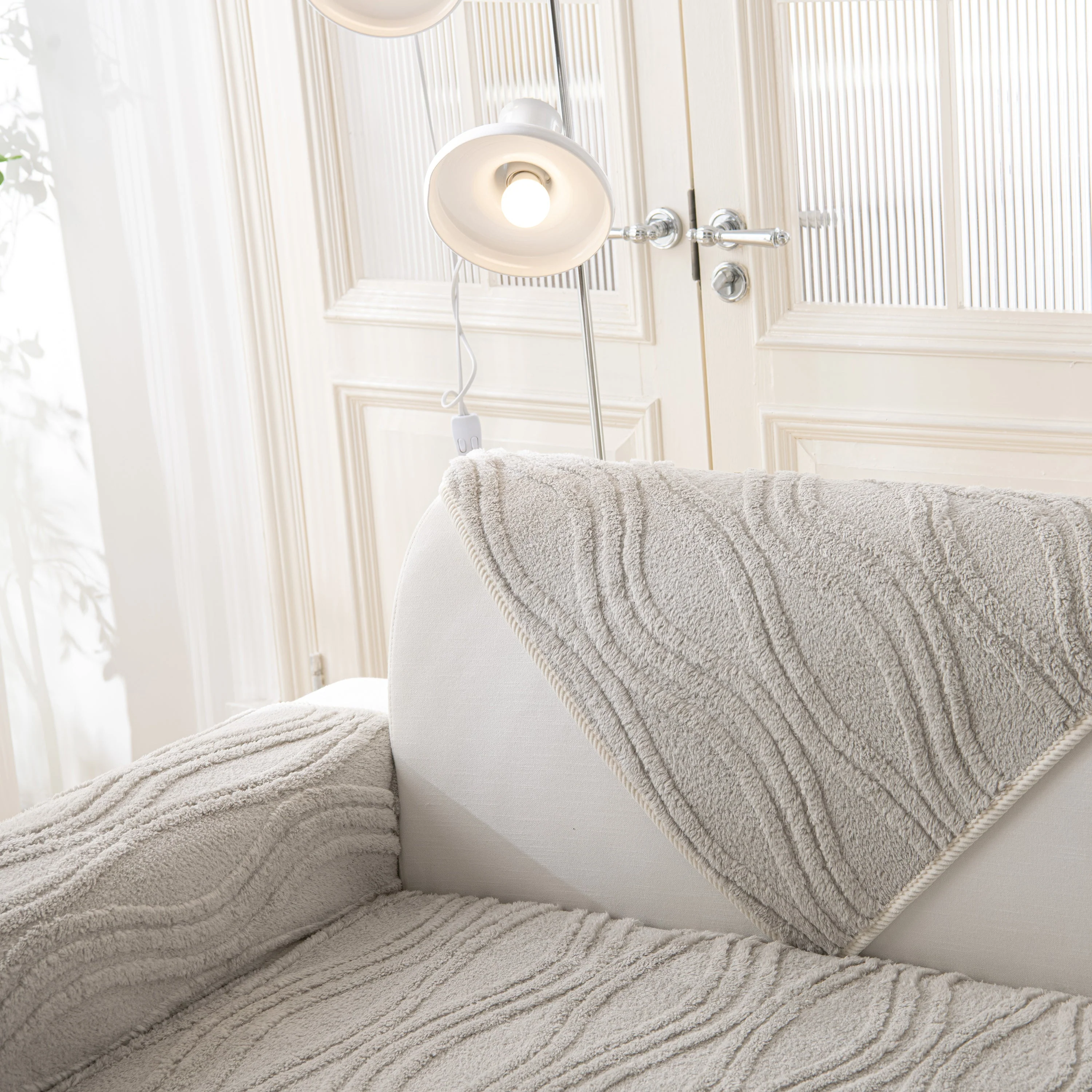 Winter Thickened Non-slip Blanket, Three-Dimensional Embossed Cotton Velvet Sofa Cover - Image 66