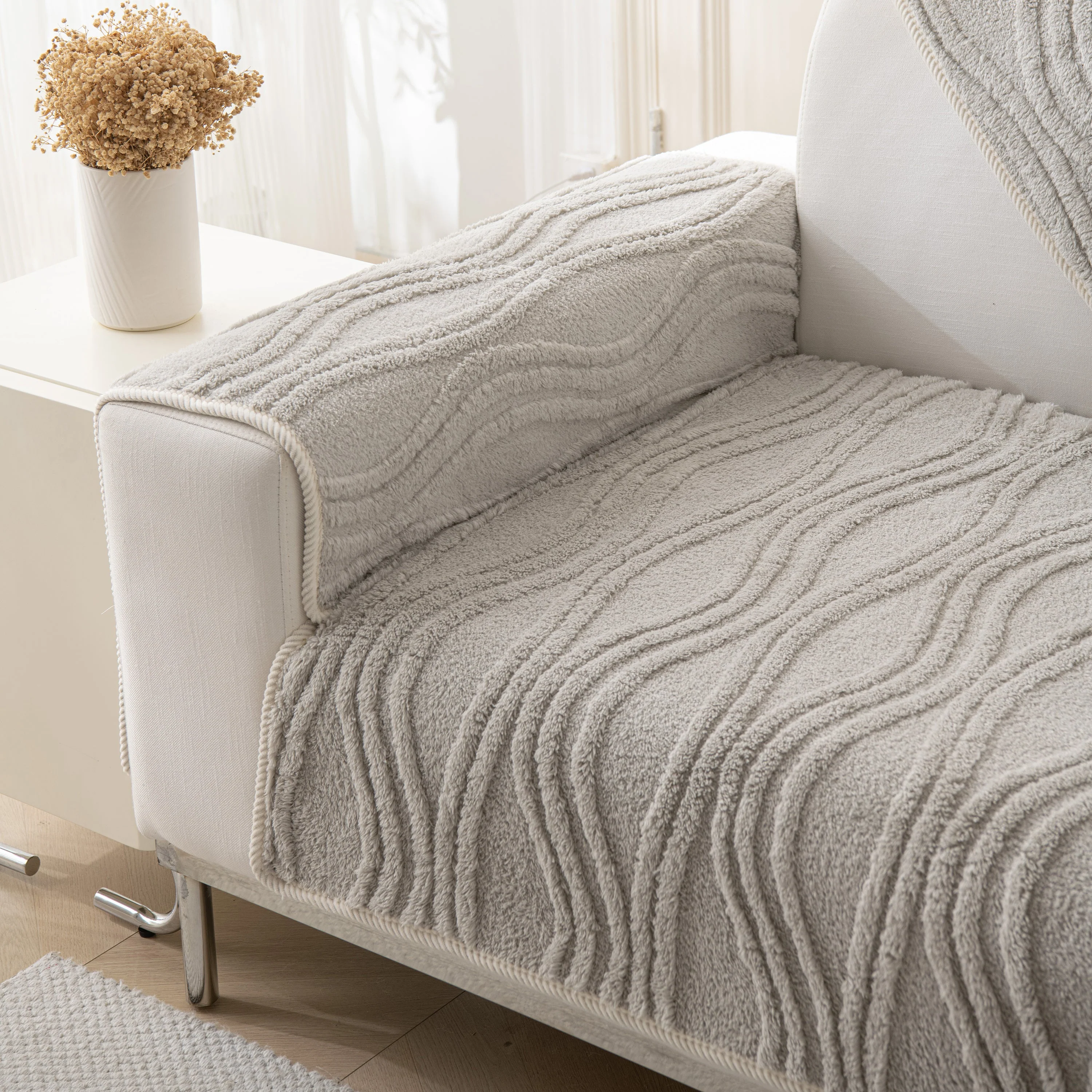 Winter Thickened Non-slip Blanket, Three-Dimensional Embossed Cotton Velvet Sofa Cover - Image 67