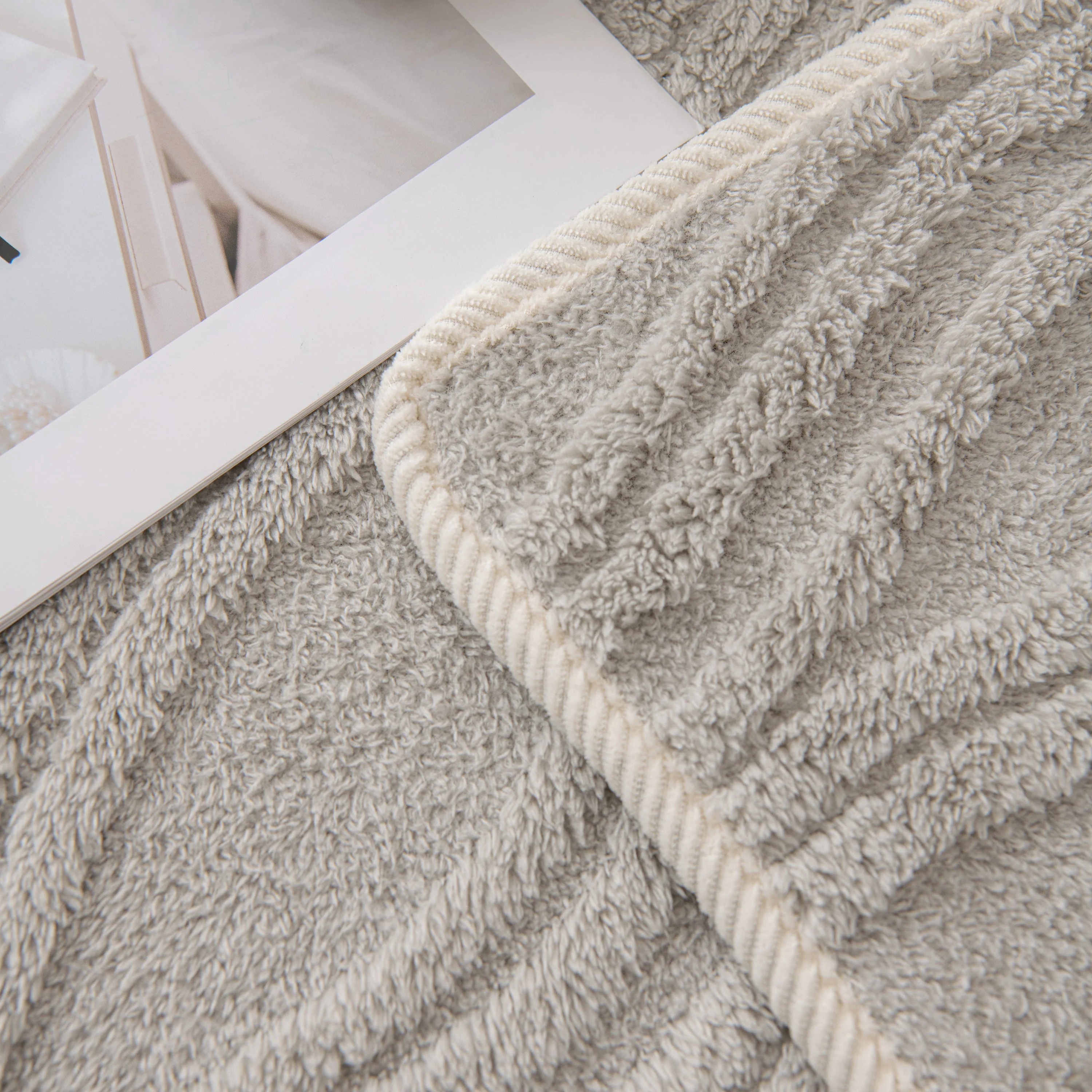 Winter Thickened Non-slip Blanket, Three-Dimensional Embossed Cotton Velvet Sofa Cover - Image 68
