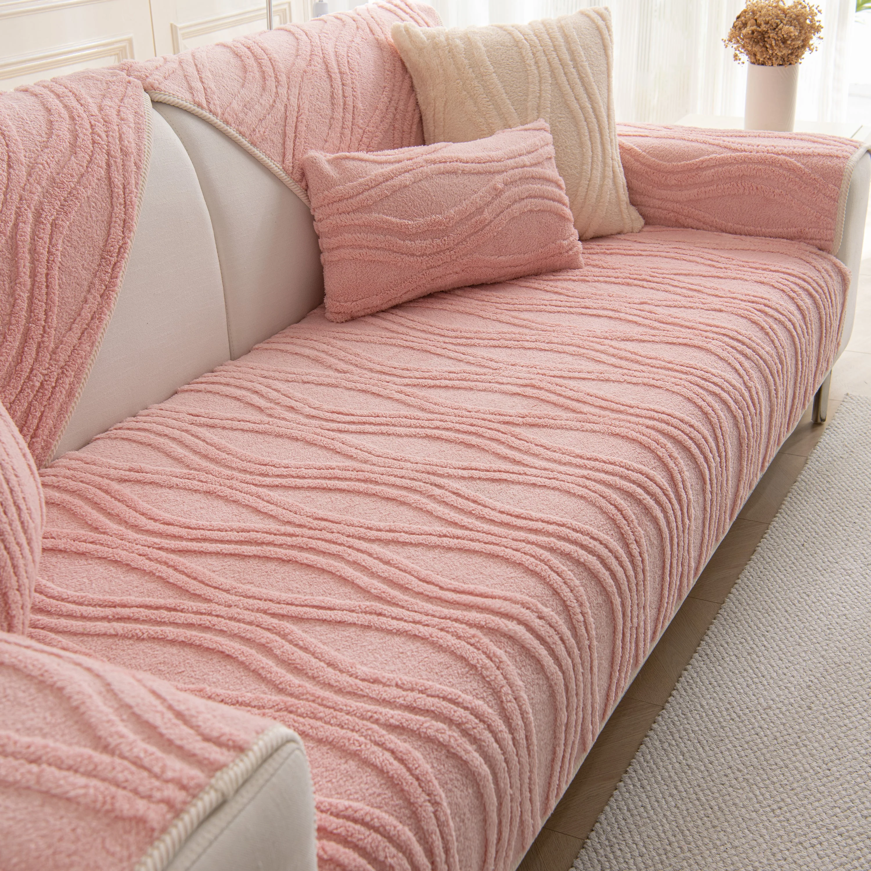 Winter Thickened Non-slip Blanket, Three-Dimensional Embossed Cotton Velvet Sofa Cover - Image 79