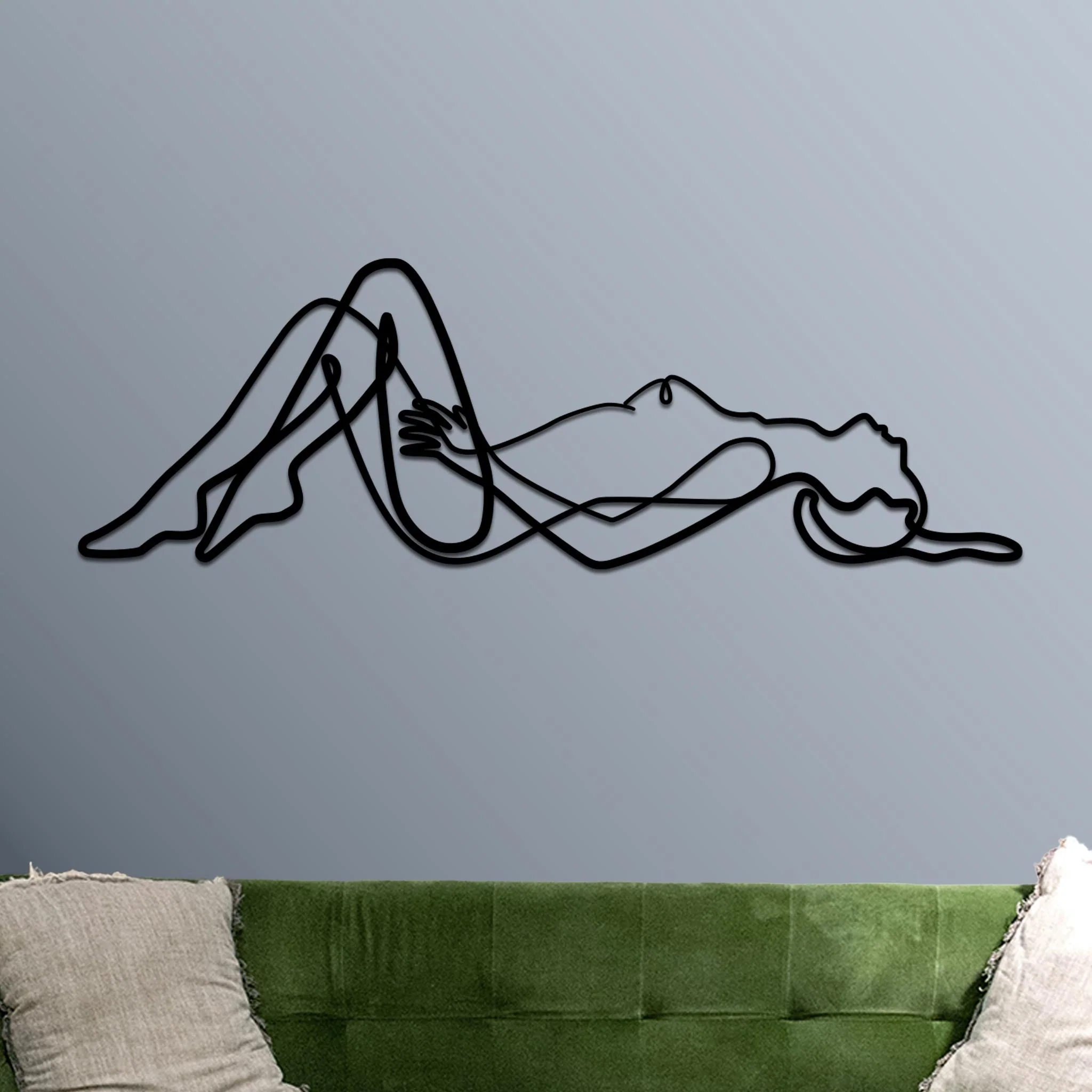 Woman Lying Down Sign - Image 3