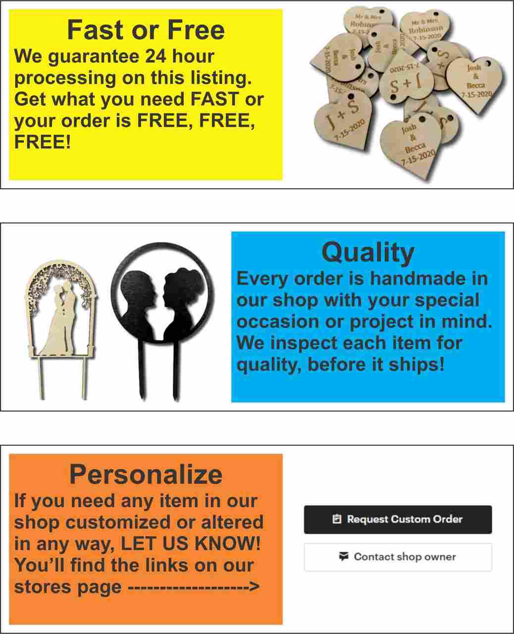 Wood Love Mother's Day Gift Customizable Cutout Finished or Unfinished up to 48" Wide - Home Decor DIY - Image 4